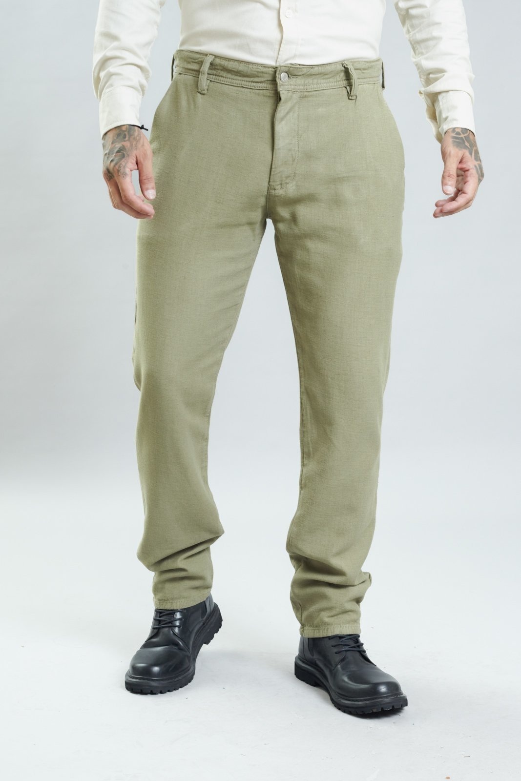 Imagem principal Calça Masculina Alfaiataria Sport Fino em Viscose Dialogo Jeans verde/verde militar/verde oliva verde