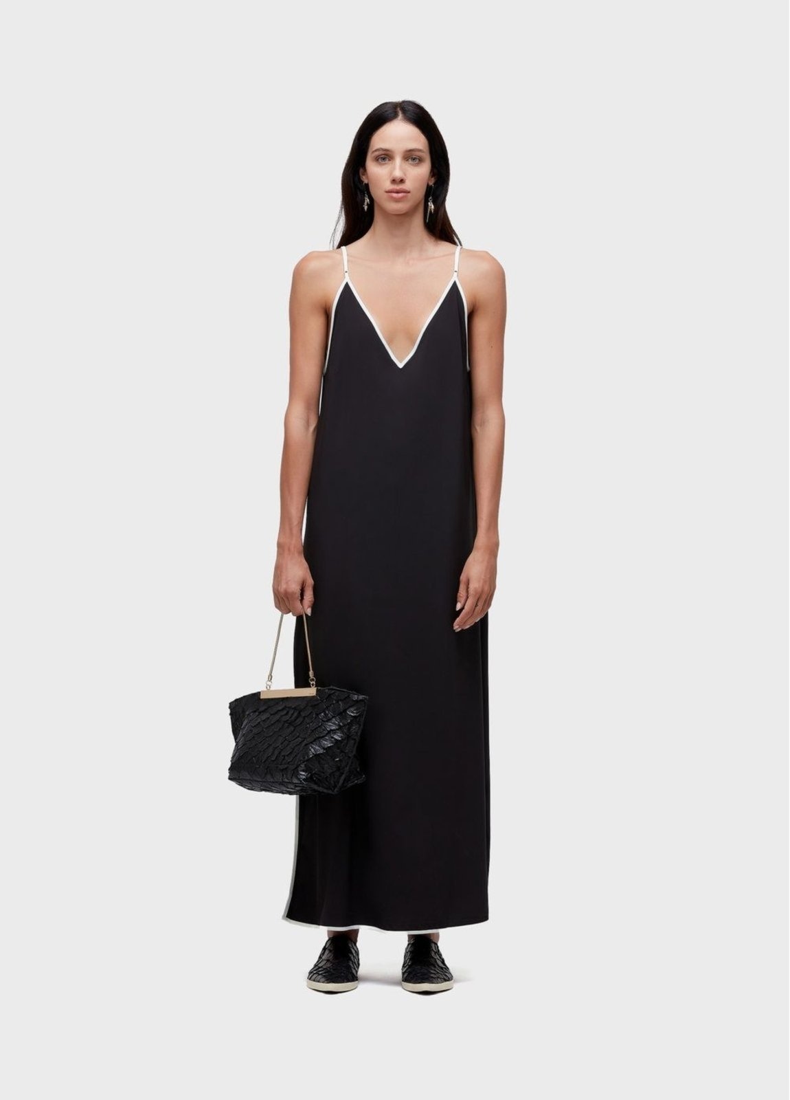 Imagem principal Vestido alças longui superlight viés Osklen preto