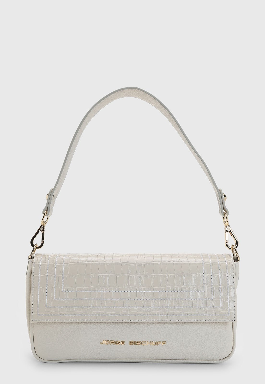 Imagem principal Bolsa Feminina Jorge Bischoff Textura Croco Off-White Jorge Bischoff off-white white