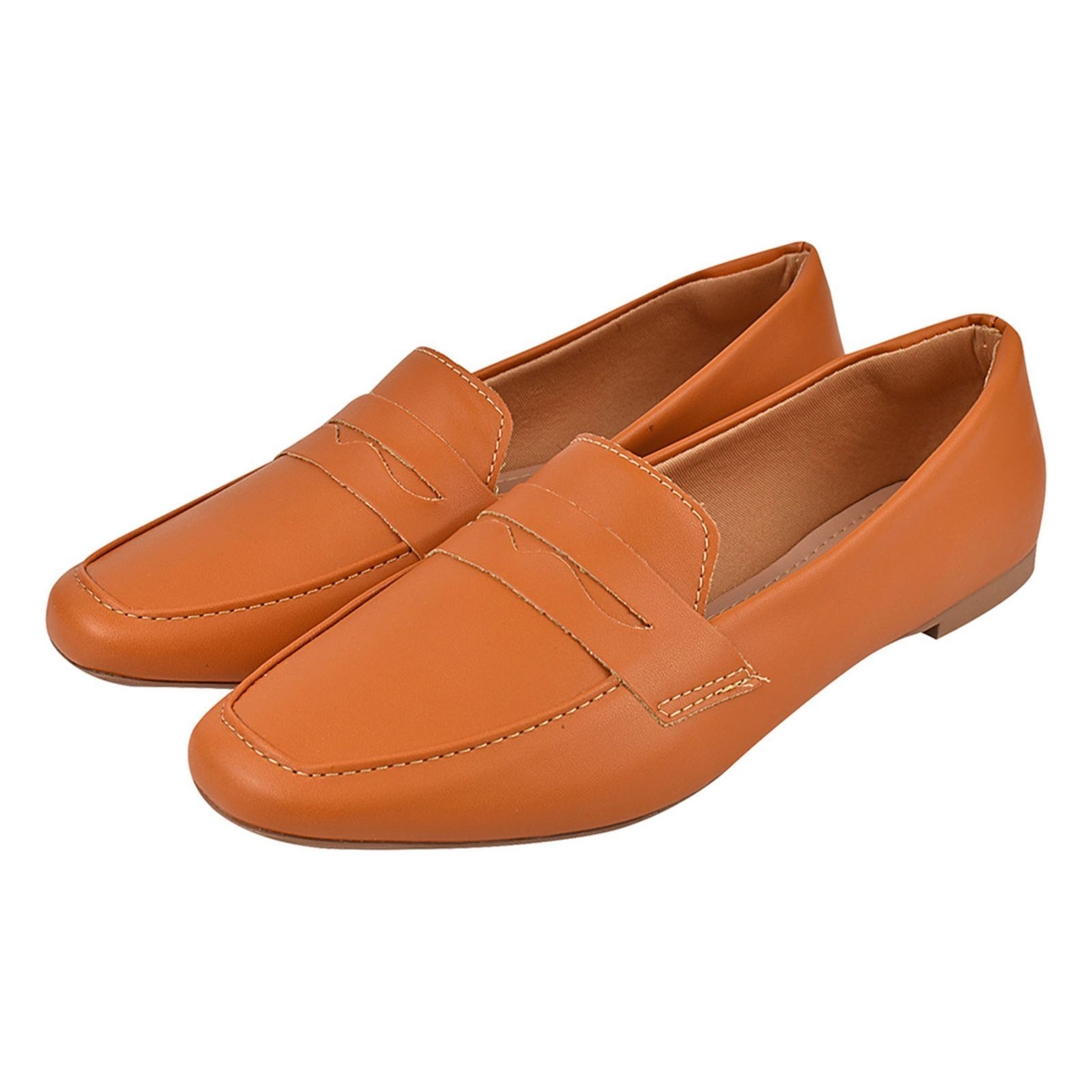 Imagem principal Sapato Mocassim Feminino CM Calçados Clássico Oxford Carvalho Monte Shoes caramelo