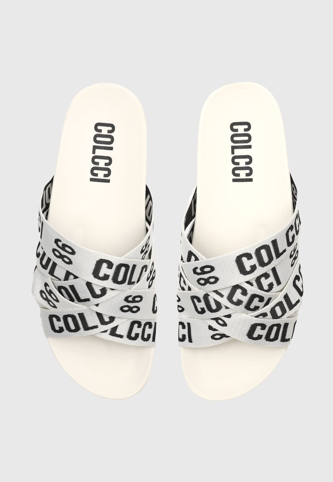 Imagem principal Rasteira Slide Colcci Tiras Branca Colcci branco