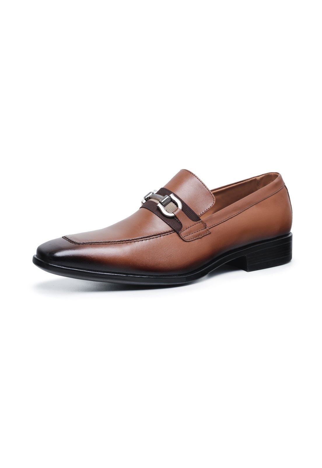 Imagem principal Sapato Social Loafer Masculino Malbork Couro Marrom Sola Borracha 2760 Malbork café