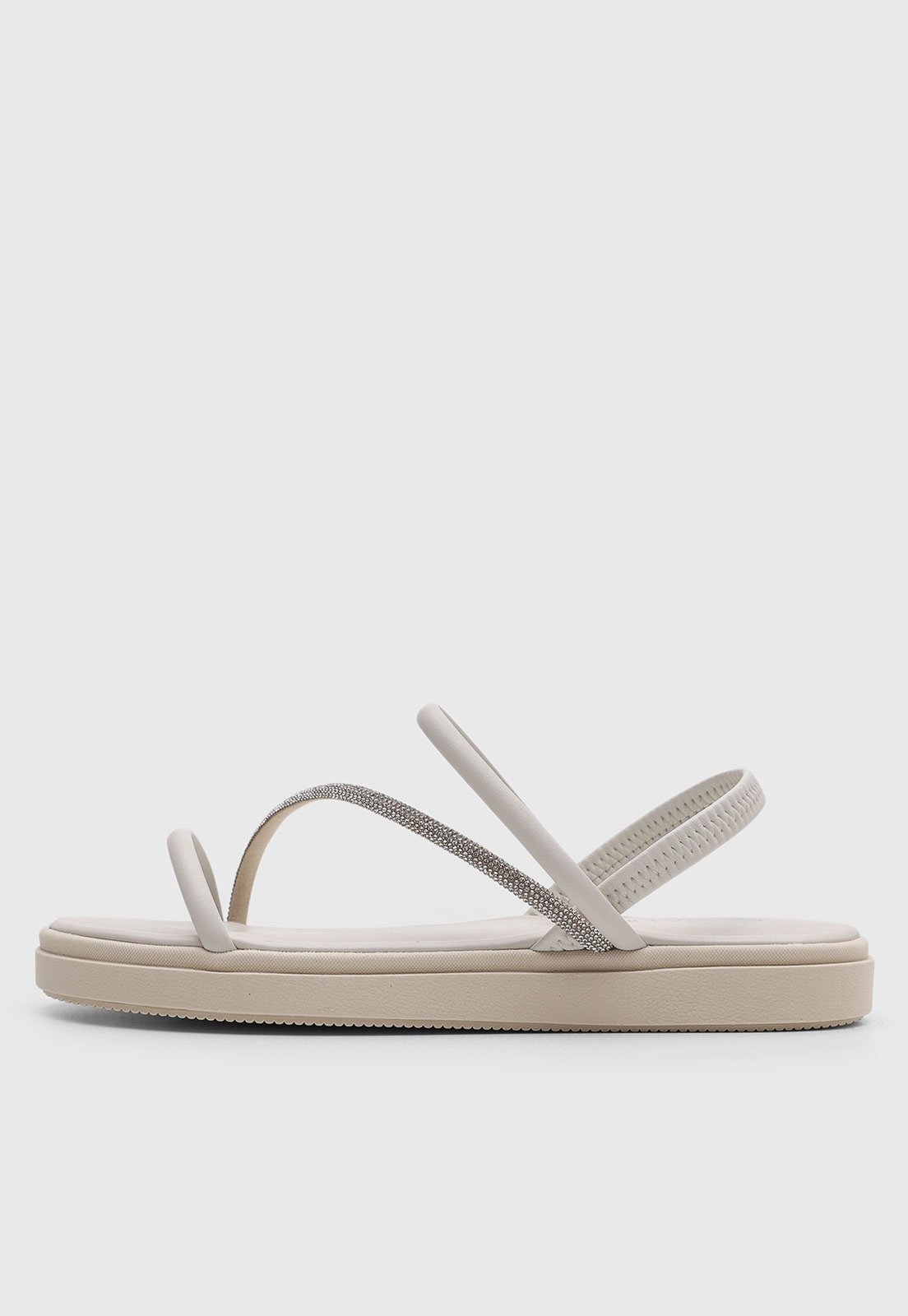 Imagem principal Rasteira Feminina Via Uno Tiras Brilho Off-White VIA UNO off-white white