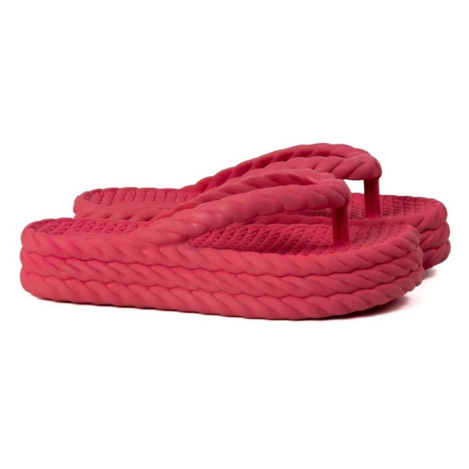 Imagem principal Chinelo Feminino Plataforma Veritimo Casual Papete Flat De Dedo Corda Moda Verão Veritimo rosa