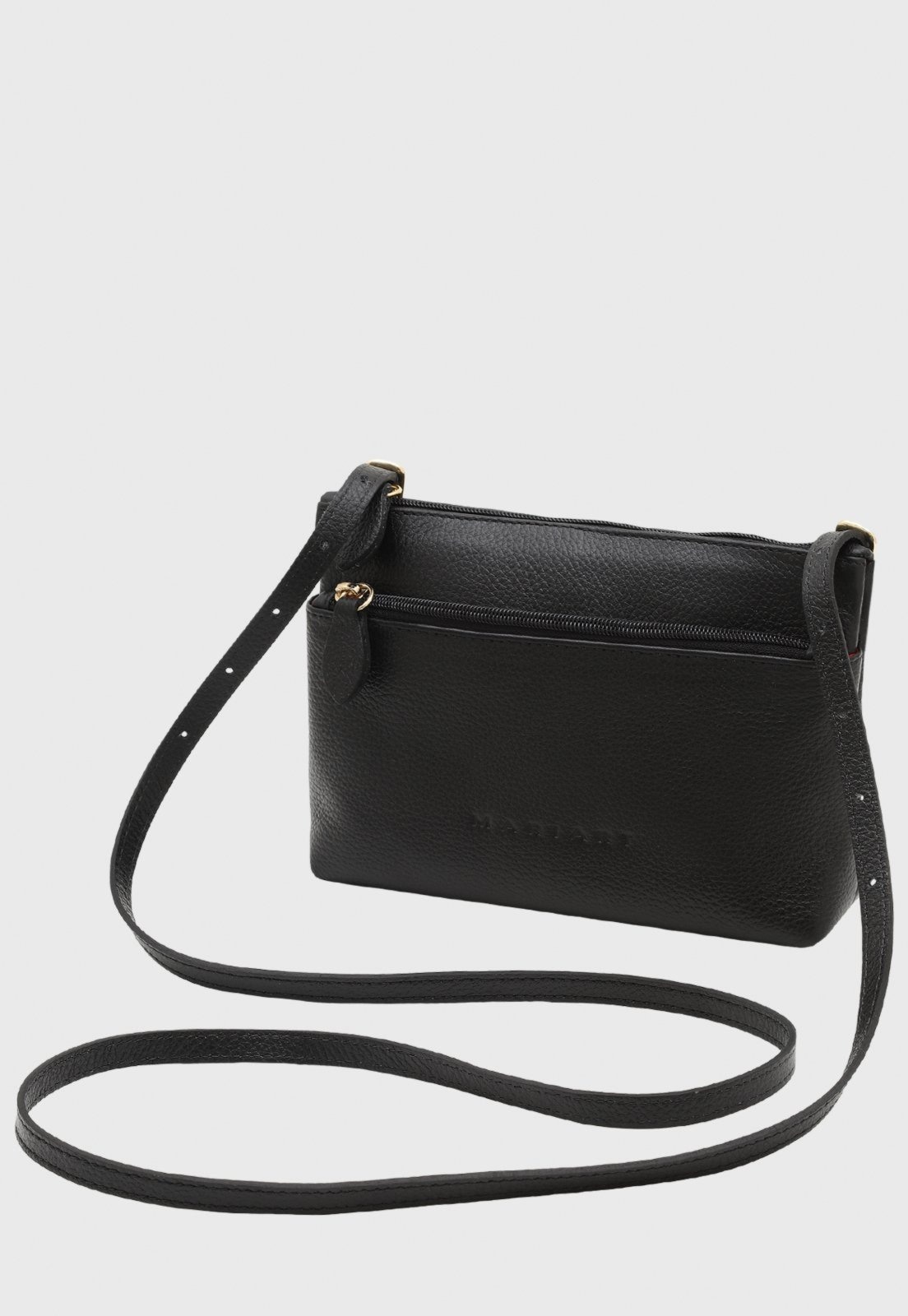 Imagem principal Bolsa Transversal de Couro Mariart Ágata Preta Mariart preto