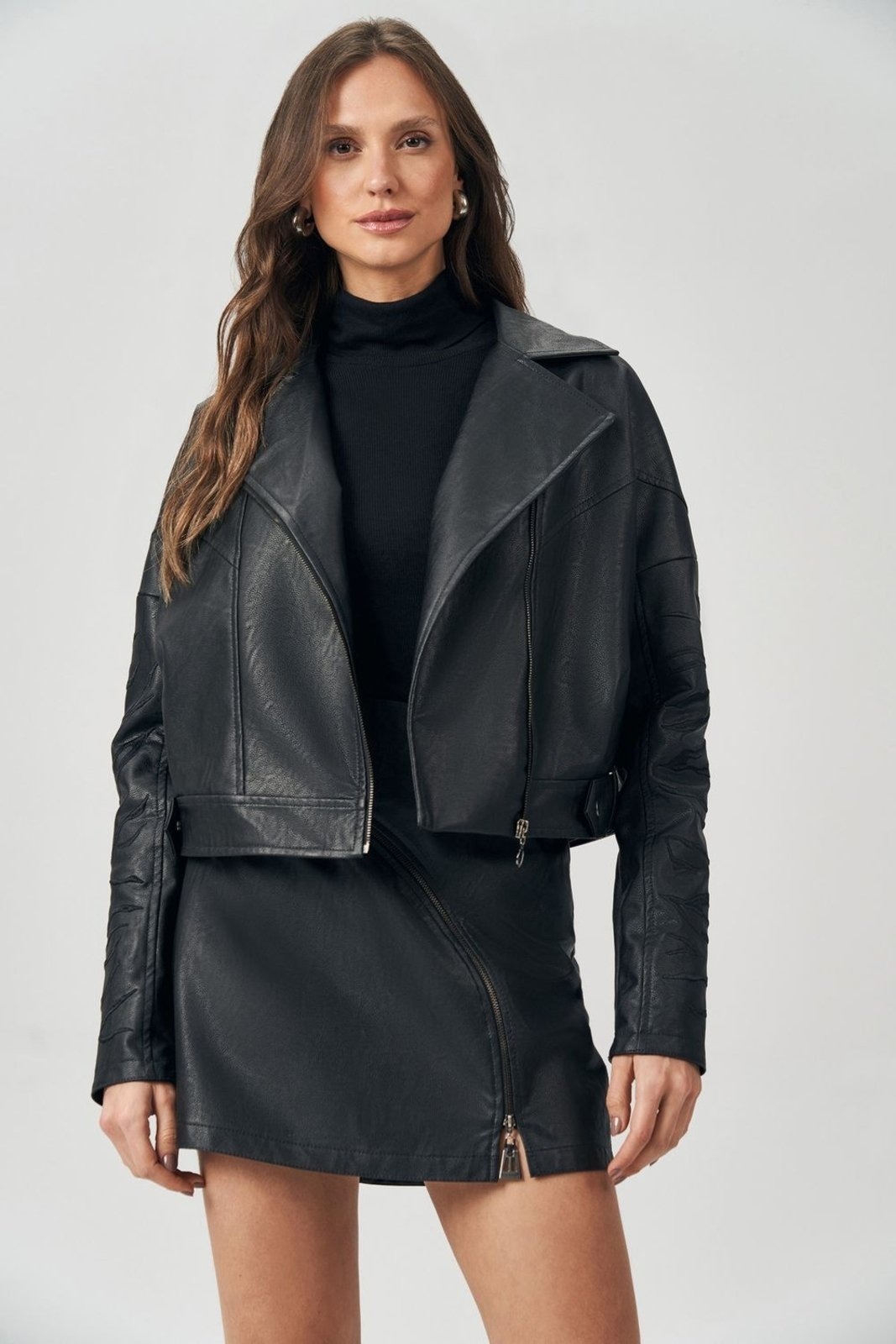 Imagem principal Jaqueta Biker PU Feminina Acostamento ACT FEMININO preto