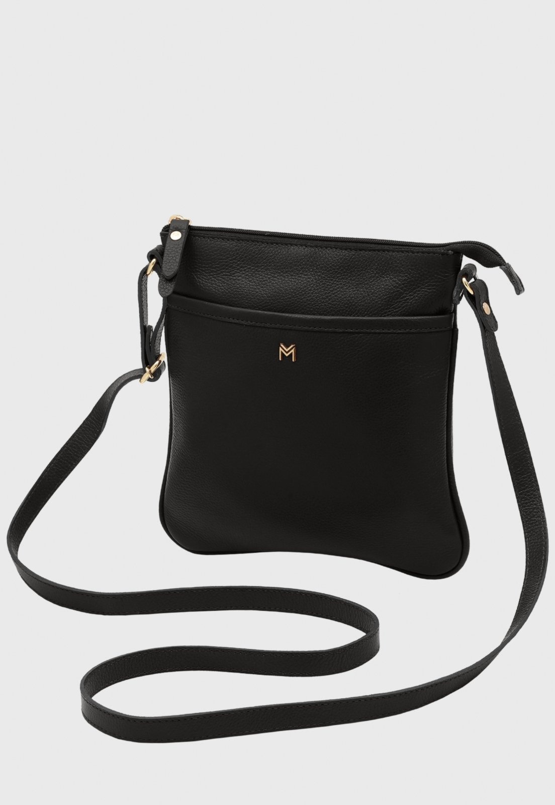 Imagem principal Bolsa Transversal Couro Mariart Cupuaçu Preta Mariart preto