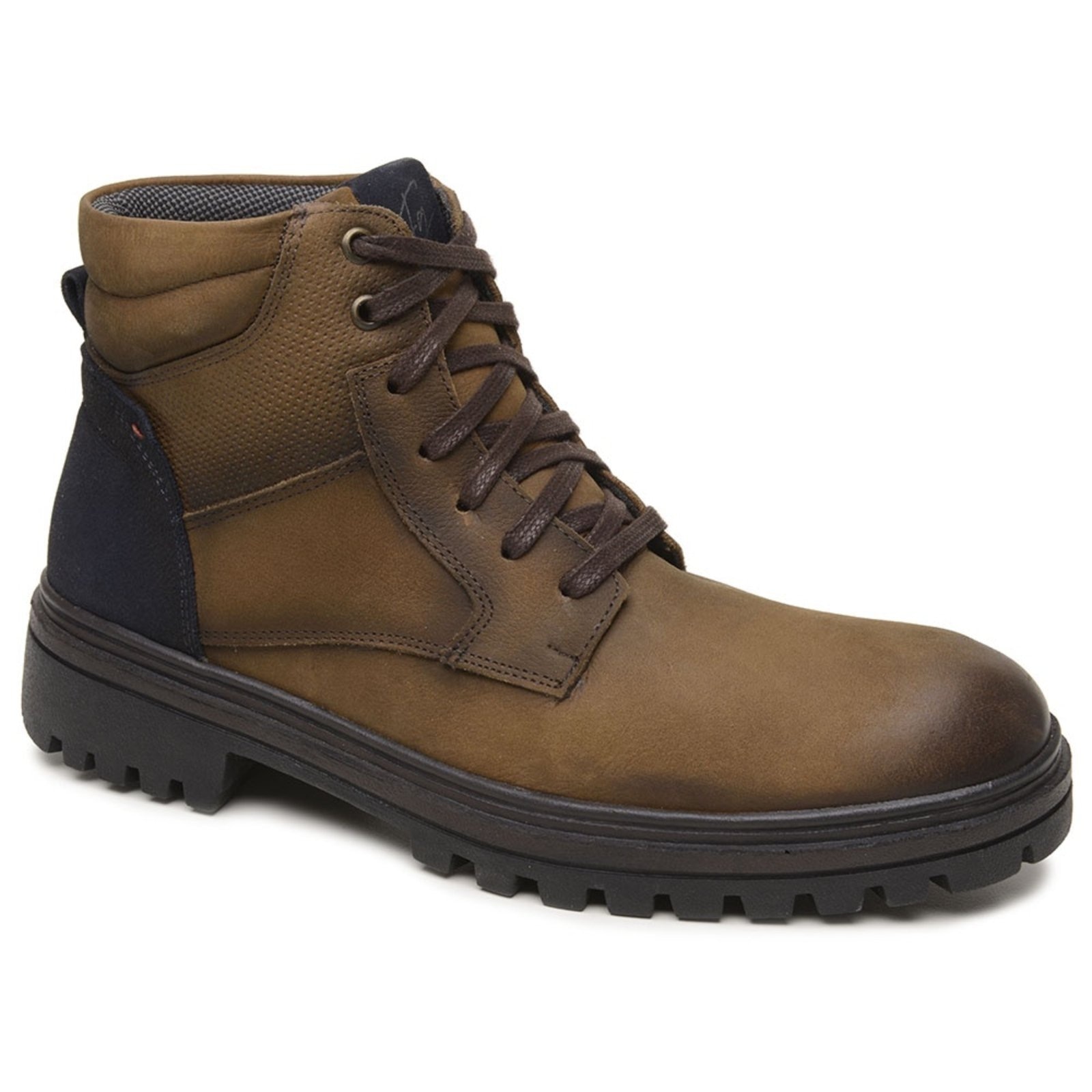 Imagem principal Bota Masculina Couro Adventure Coturno Leve Tratorado Macio Terra super shoes marrom