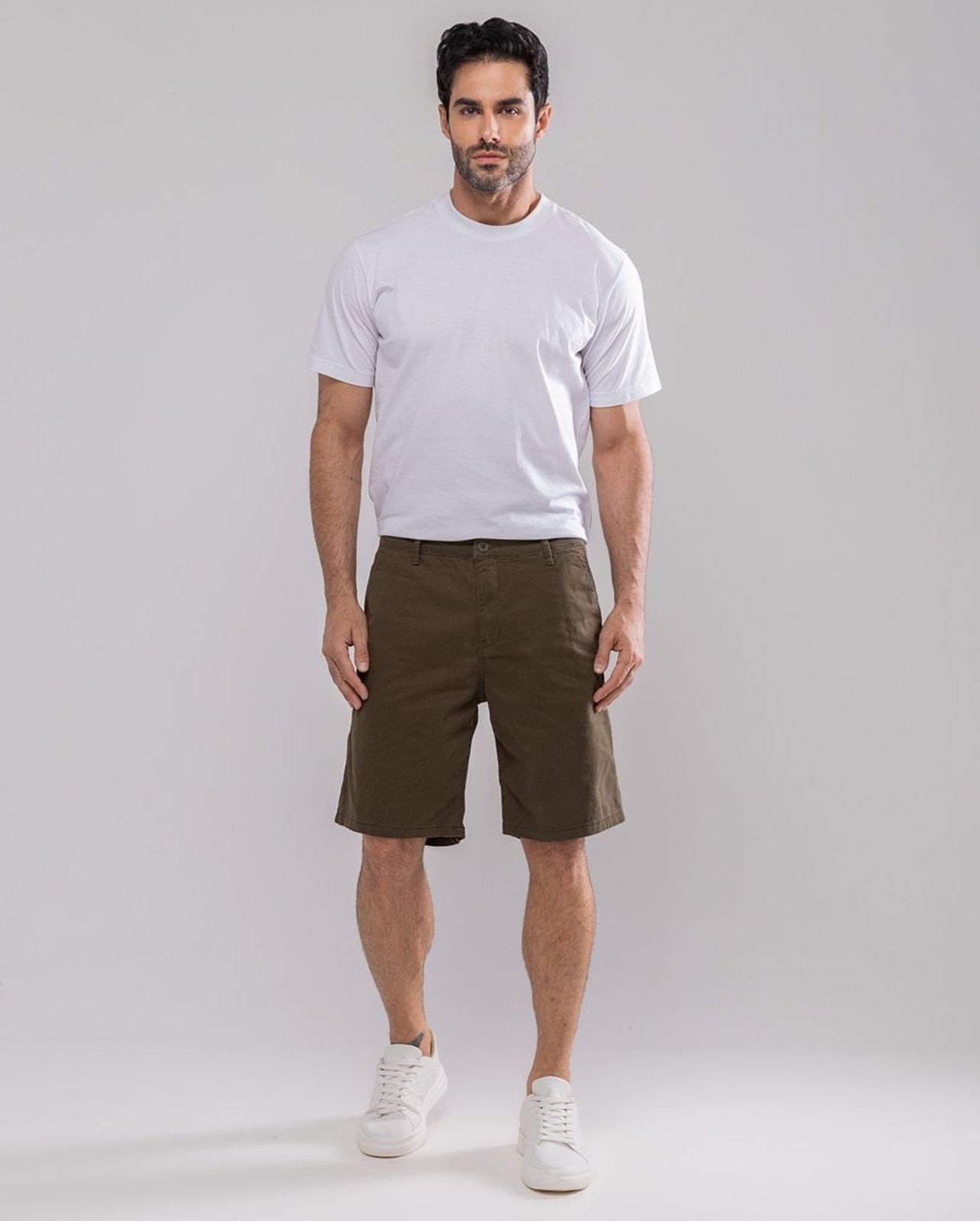 Imagem principal Bermuda Masculina Chino 11100 Eae-Militar Consciência verde militar