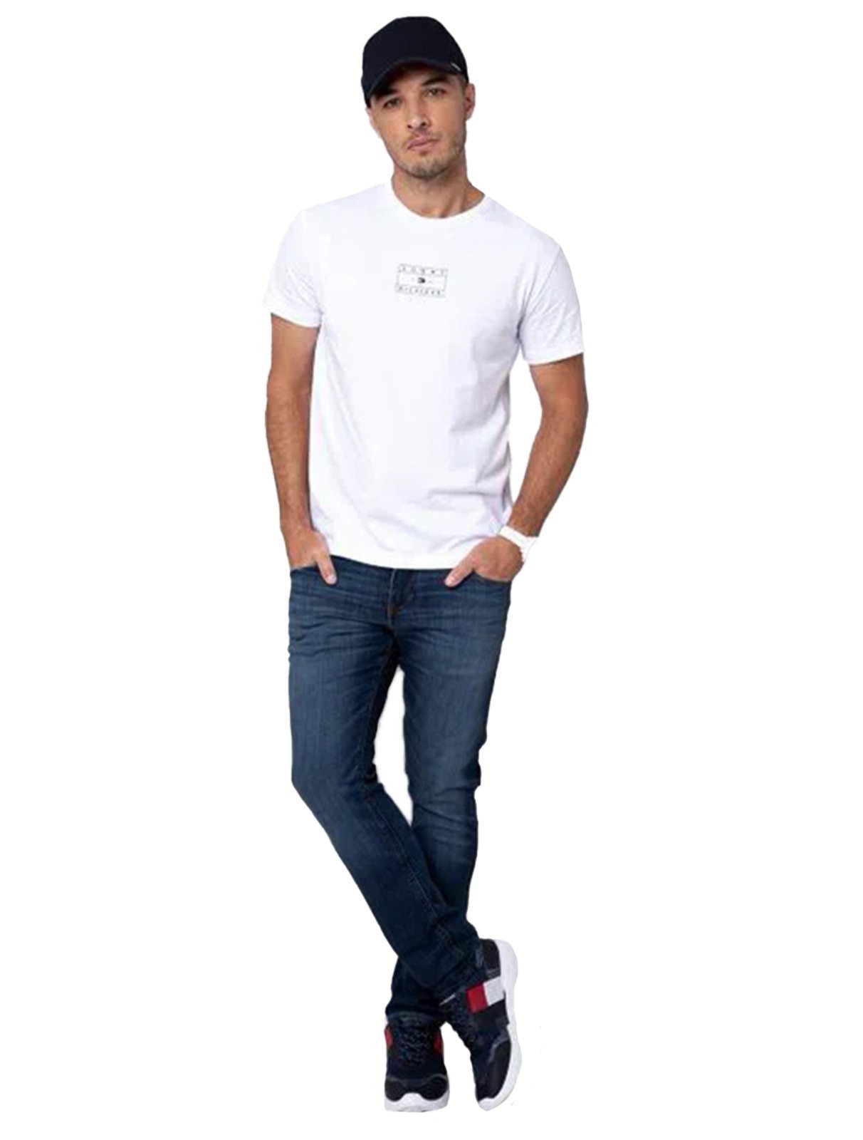 Imagem principal Calça Tommy Hilfiger Jeans Masculina Slim Bleecker Dark Stone Medium Tommy Hilfiger azul