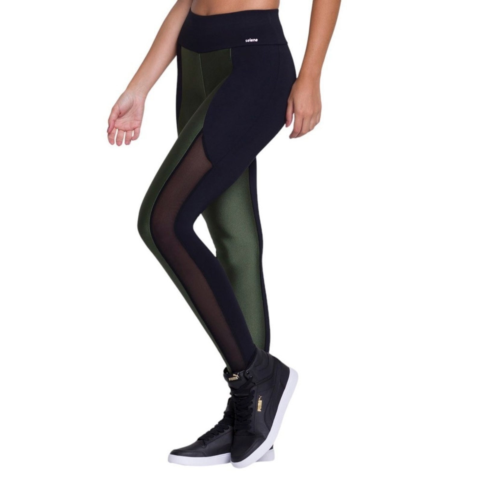Imagem principal Calça Legging Selene Com Recorte Feminina SELENE preto