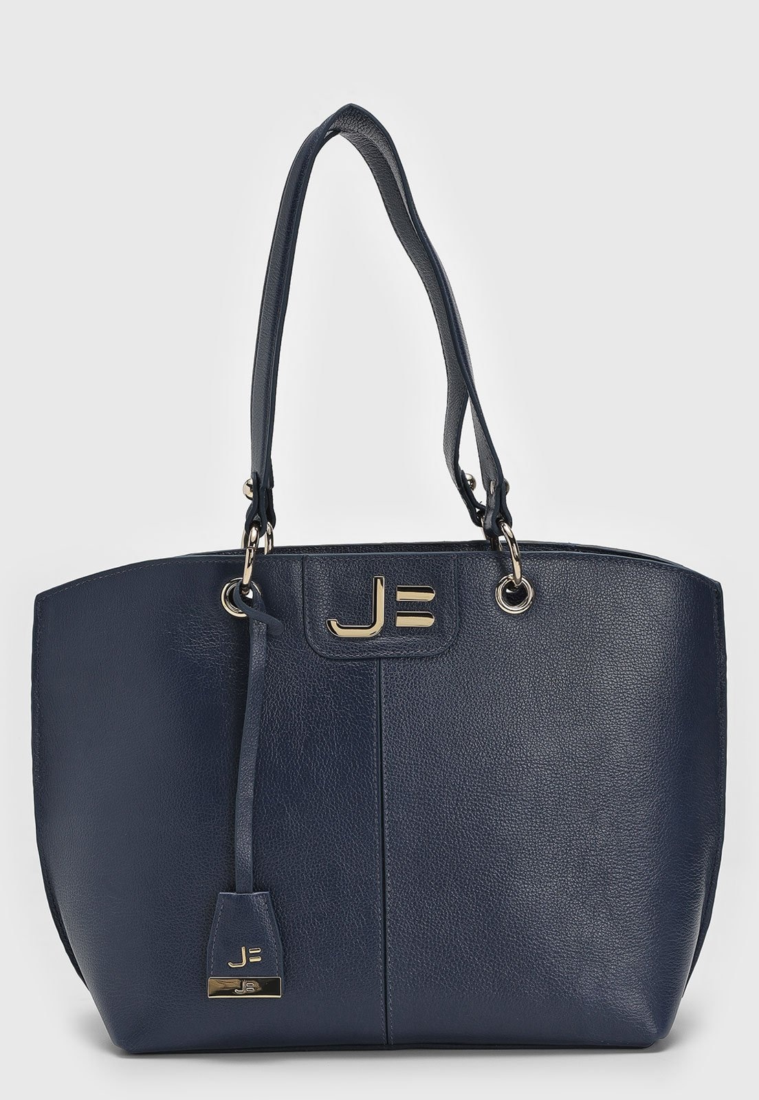 Imagem principal Bolsa Tiracolo Feminina Jorge Bischoff Logo Metalizado Marinho Jorge Bischoff azul