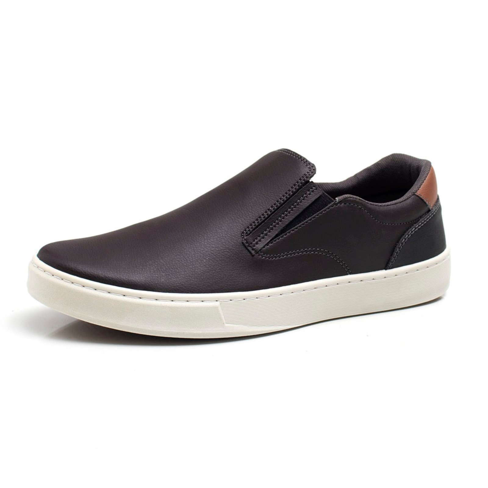 Imagem principal Sapato Casual Masculino Sapatenis Slip On Marrom Lavini Shoes café