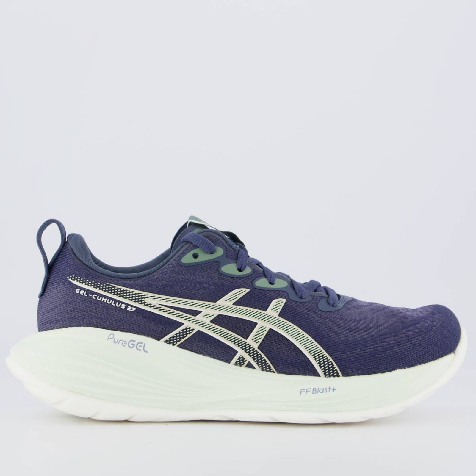 Imagem principal Tênis Asics Gel Cumulus 27 Feminino Marinho e Verde ASICS azul marinho verde
