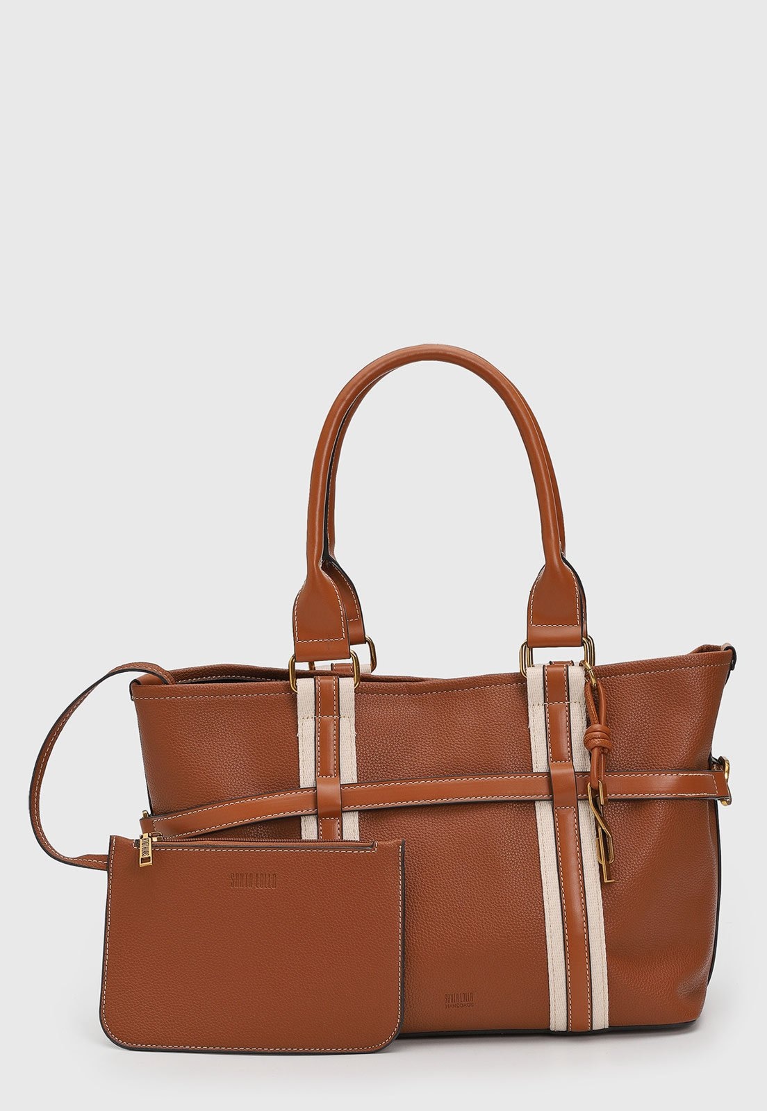 Imagem principal Kit Bolsa e Necessaire Feminina Santa Lolla Grande Santa Lolla caramelo