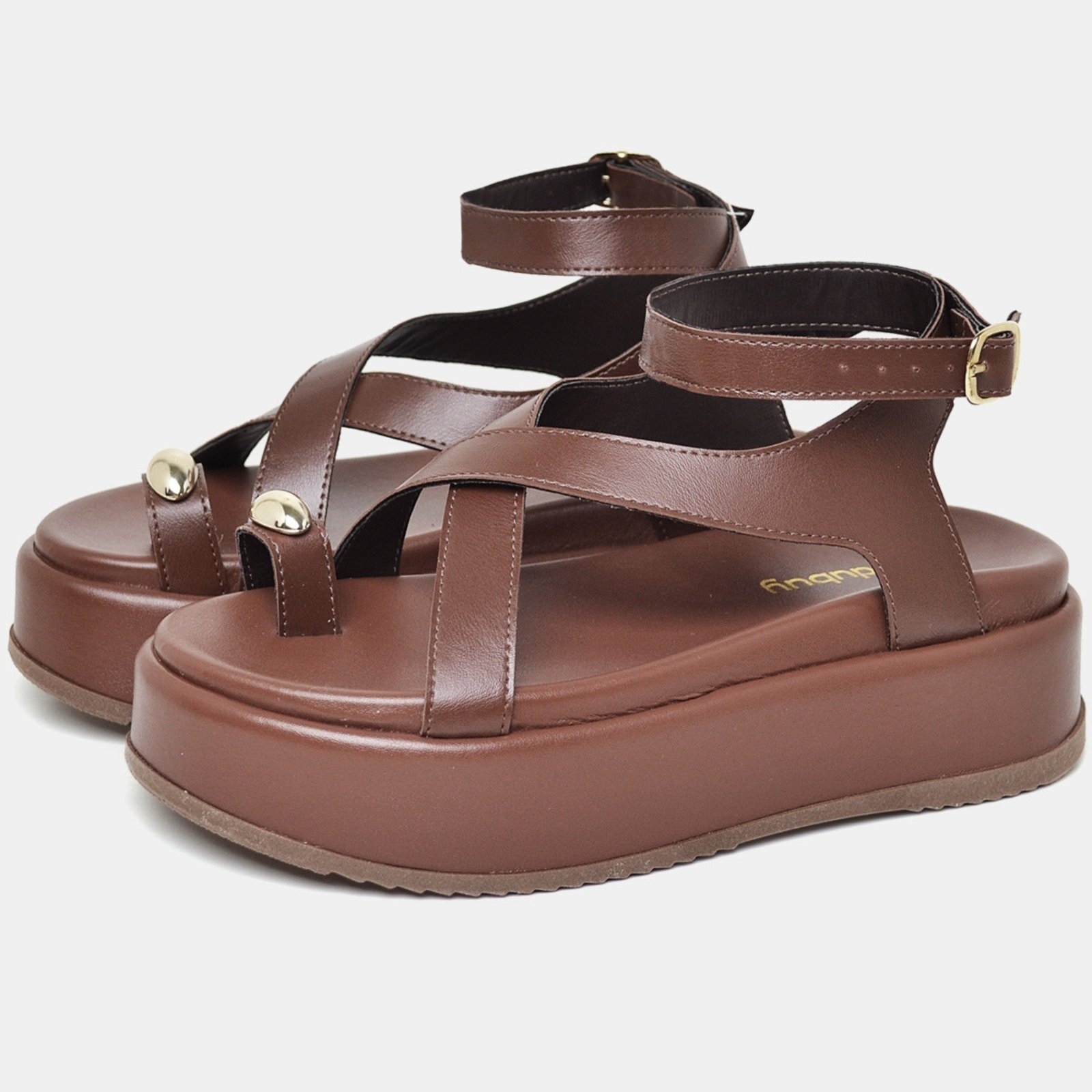 Imagem principal Papete Sandália Plataforma Feminina DUBUY 2090FG DUBUY marrom