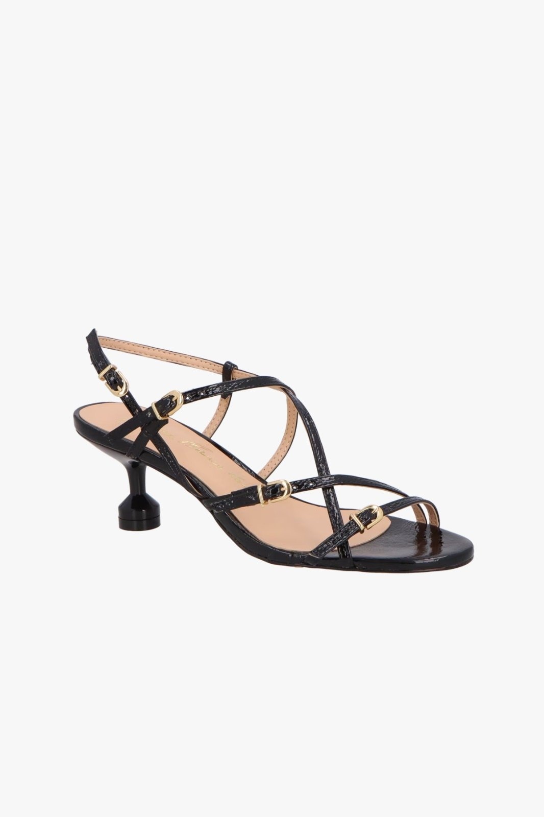 Imagem principal Sandalia Luiza Barcelos Em Couro COM Salto Taça Luiza Barcelos preto