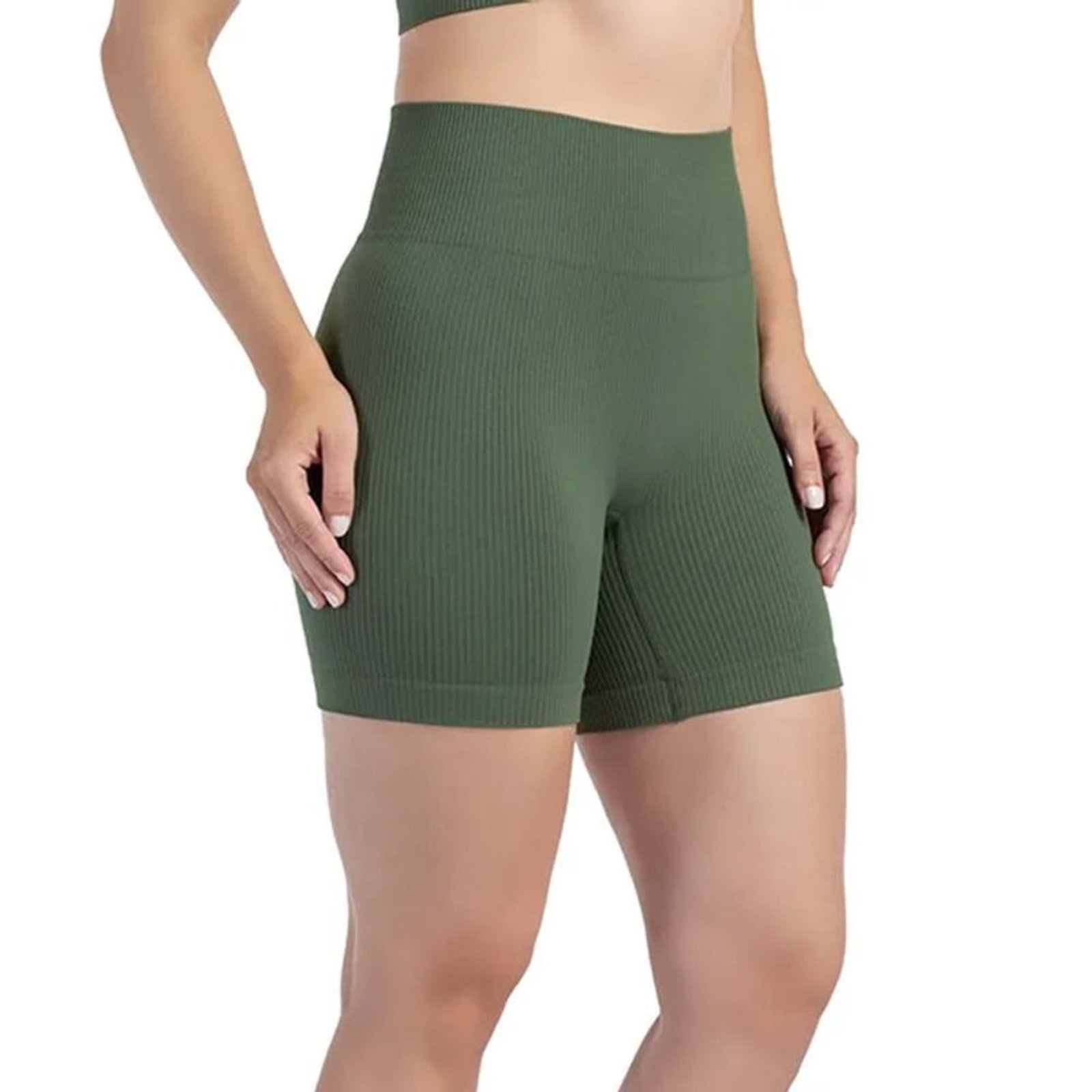 Imagem principal Bermuda Feminina Olympikus Knit Seamless OLYMPIKUS verde