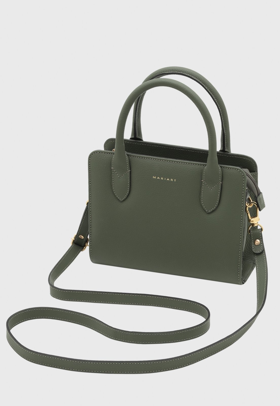 Imagem principal Bolsa Transversal de Couro Mariart Mangaba Army Mariart verde militar