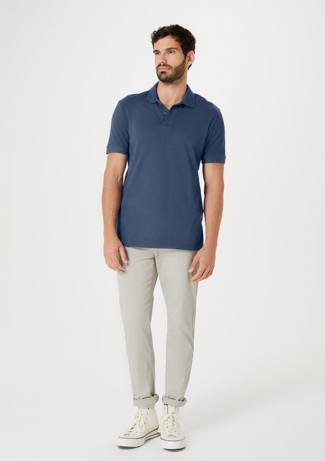 Imagem principal Calça Hering Básica Chino Com Elastano Médio Hering cinza