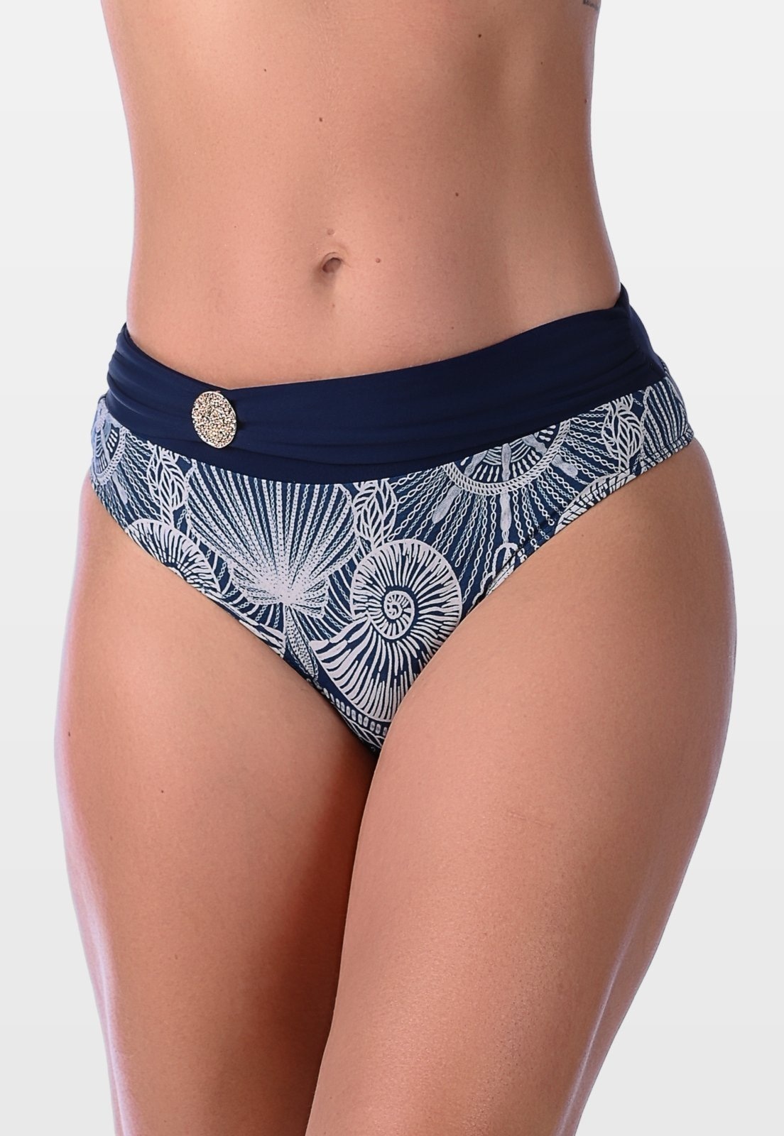 Imagem principal Calcinha Summer Soul Cintura Baixa Com Faixa e Fivela Marinho Summer Soul azul marinho/estampado