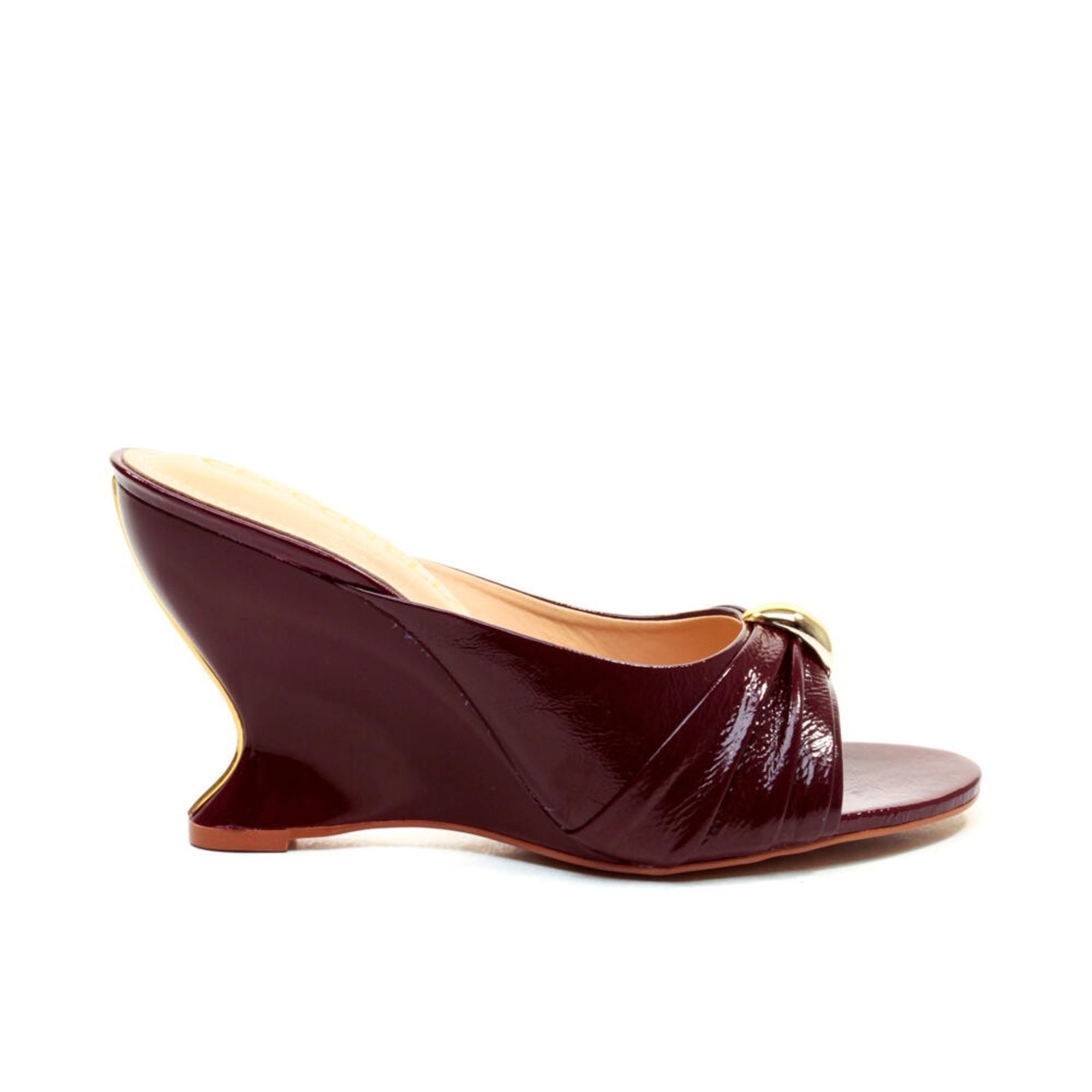 Imagem principal Tamanco Couro Salto Alto Cecconello 2697001-1 Cecconello bordô