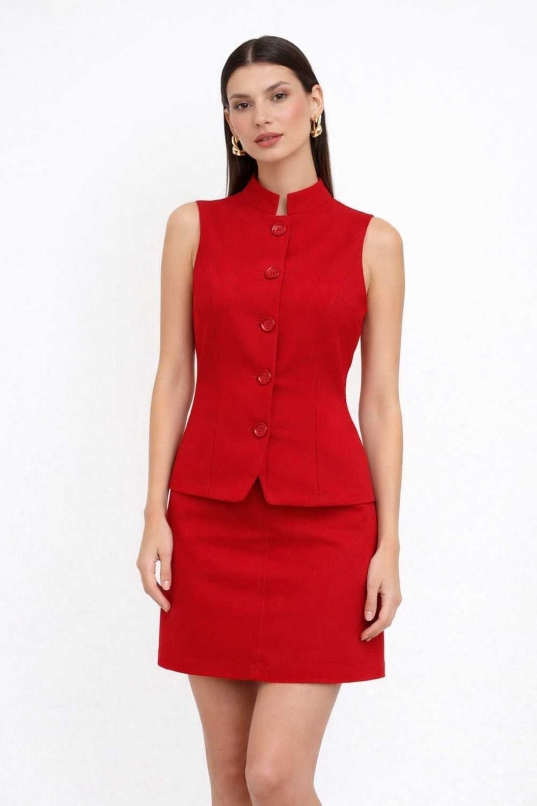 Imagem principal Saia Vanibele Curta Vermelha Vanibele vermelho