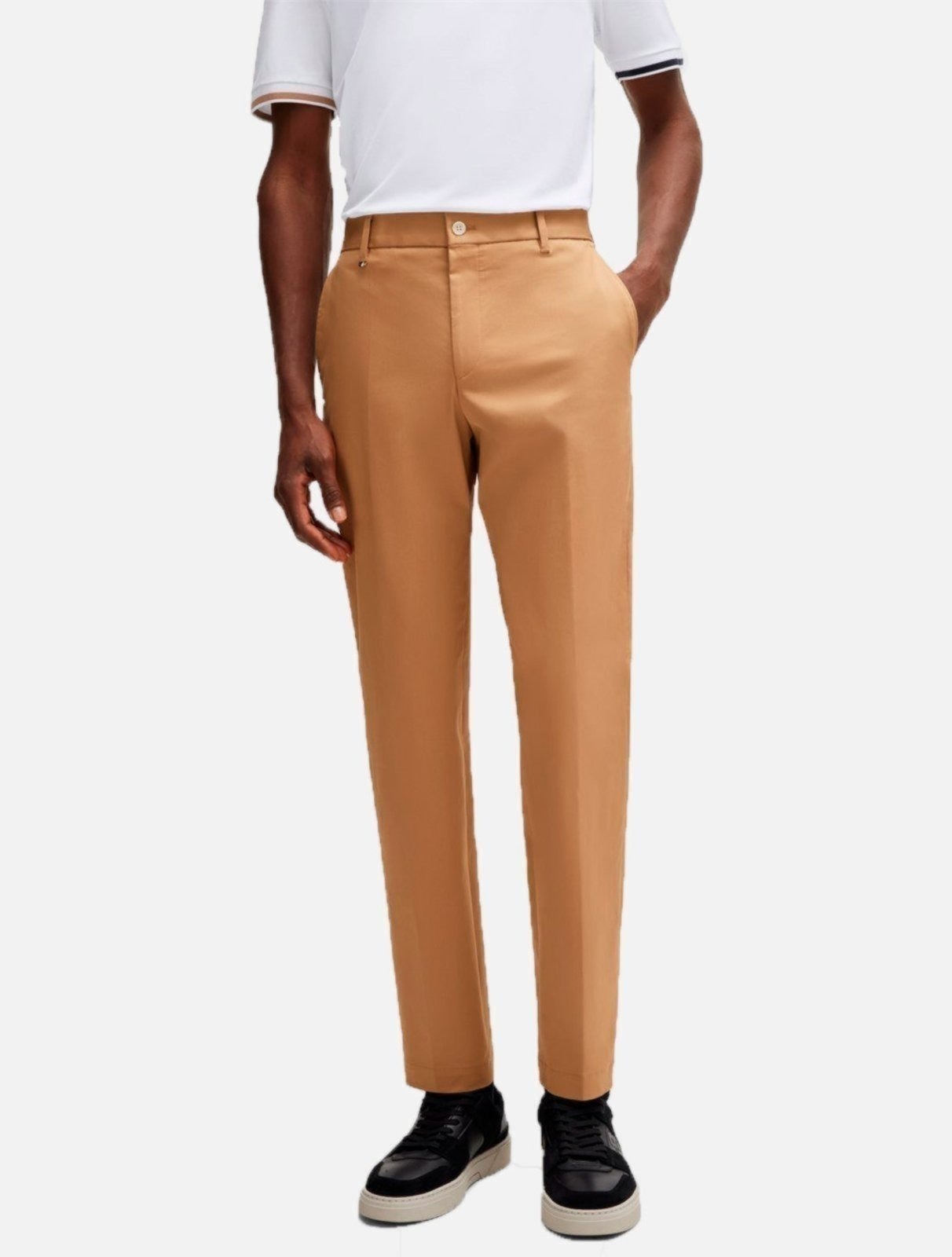 Imagem principal Calça Hugo Boss C-Perin 242 Relaxed Fit Hugo Boss bege