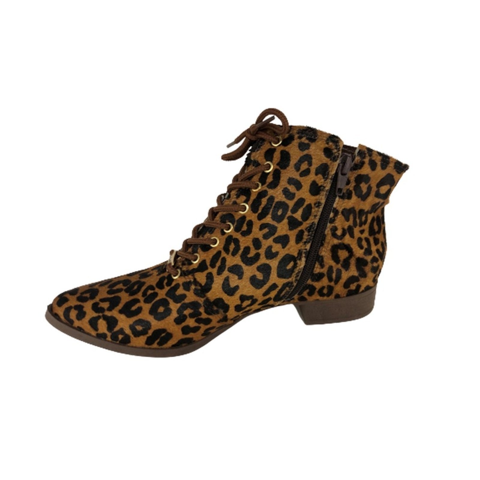 Imagem principal Coturno Social Couro Salto Baixo Animal Print Spinelli estampado