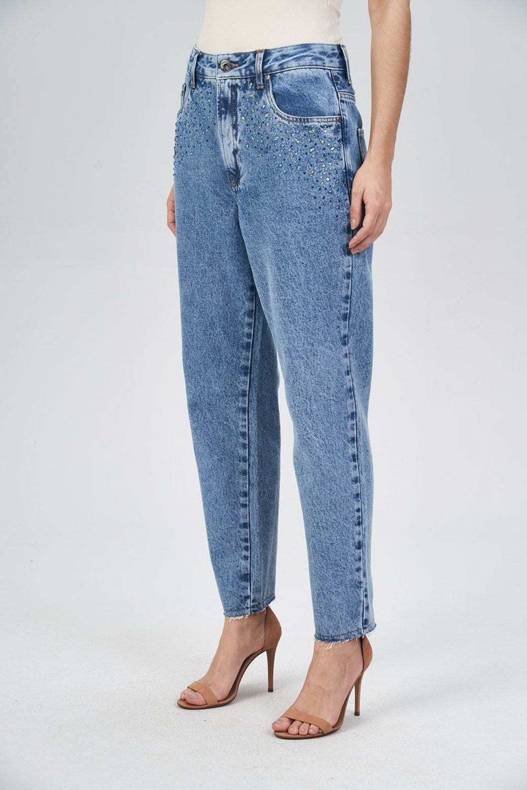 Imagem principal Calça Boyfriend Strass Feminina Acostamento ACT FEMININO jeans