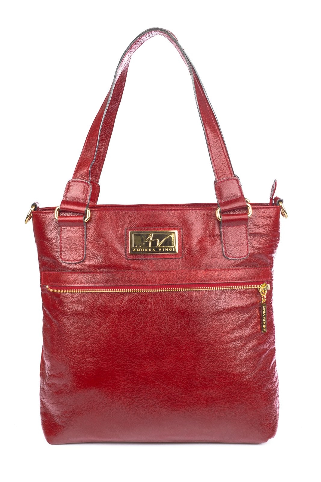 Imagem principal Bolsa Andrea Vinci de couro 2 em 1 croco Luiza Andrea Vinci vermelho