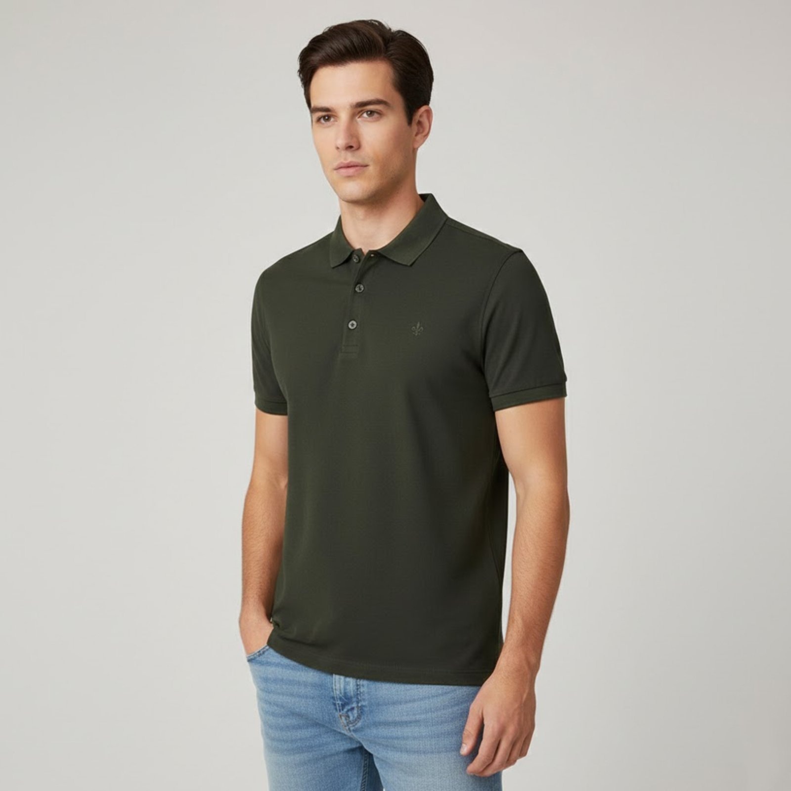 Imagem principal Camisa Polo Dudalina Essentials Basic Ou26 Masculino Dudalina verde