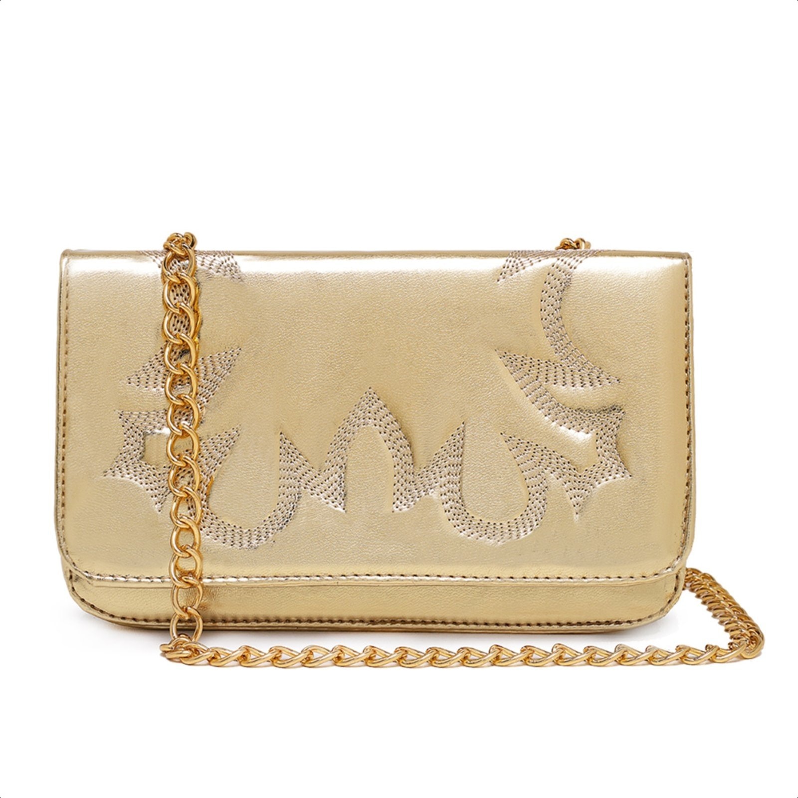 Imagem principal Bolsa Clutch Western Feminina Pequena Style Country Dourada CARMELO SHOES dourado
