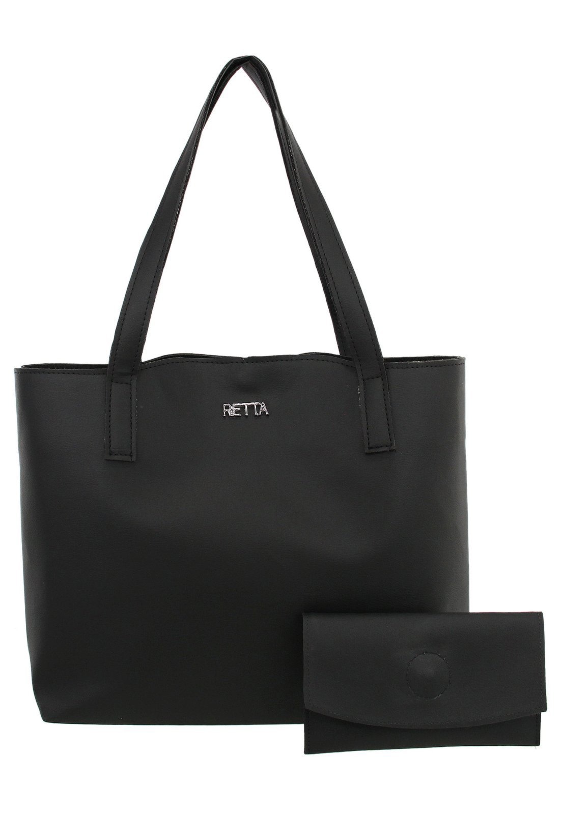 Imagem principal Kit Bolsa Sacola e Necessárie Retta Preta Retta Shoes preto