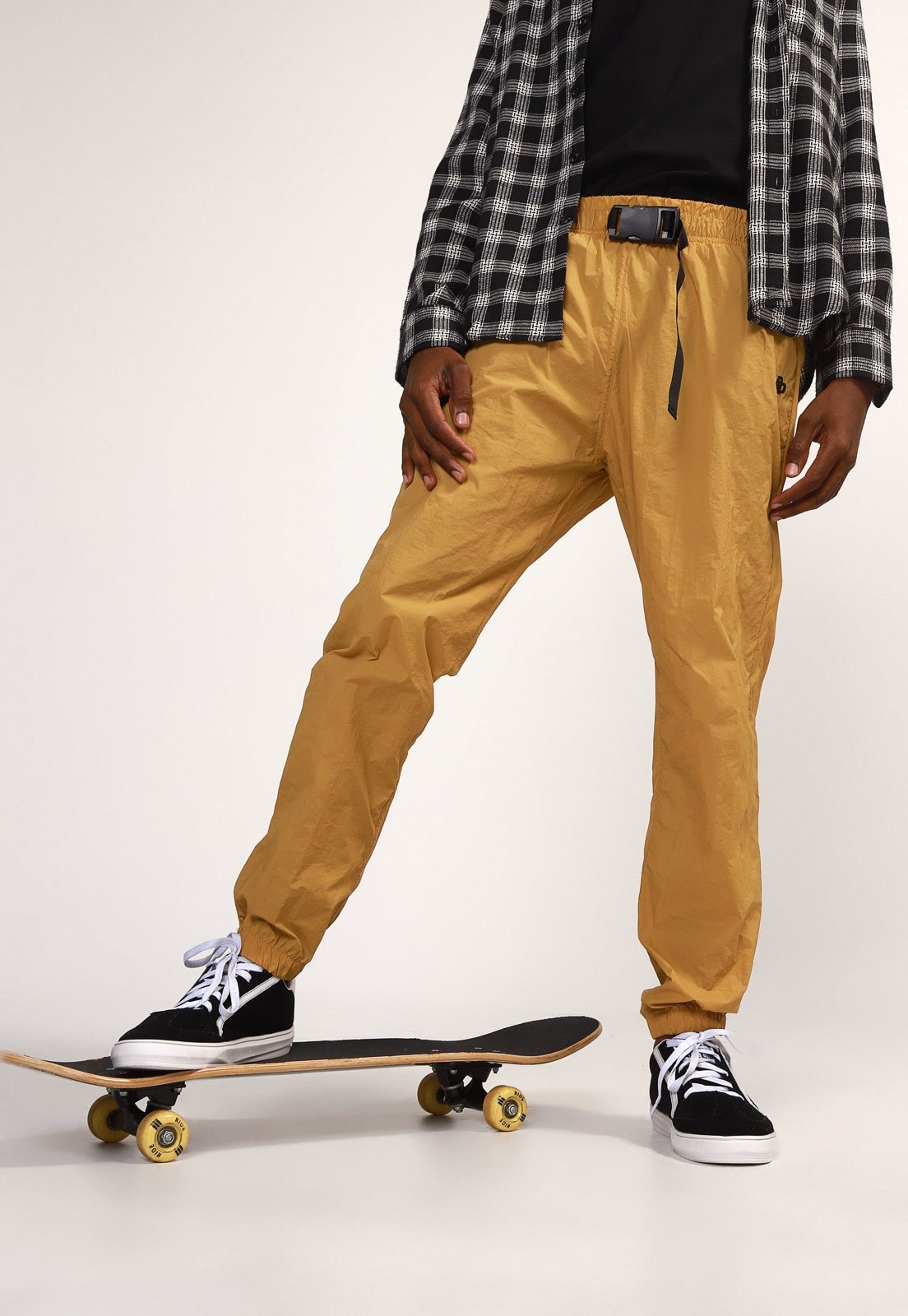 Imagem principal Calça Ride Skateboard Jogger Fivela Ride Skateboard bege