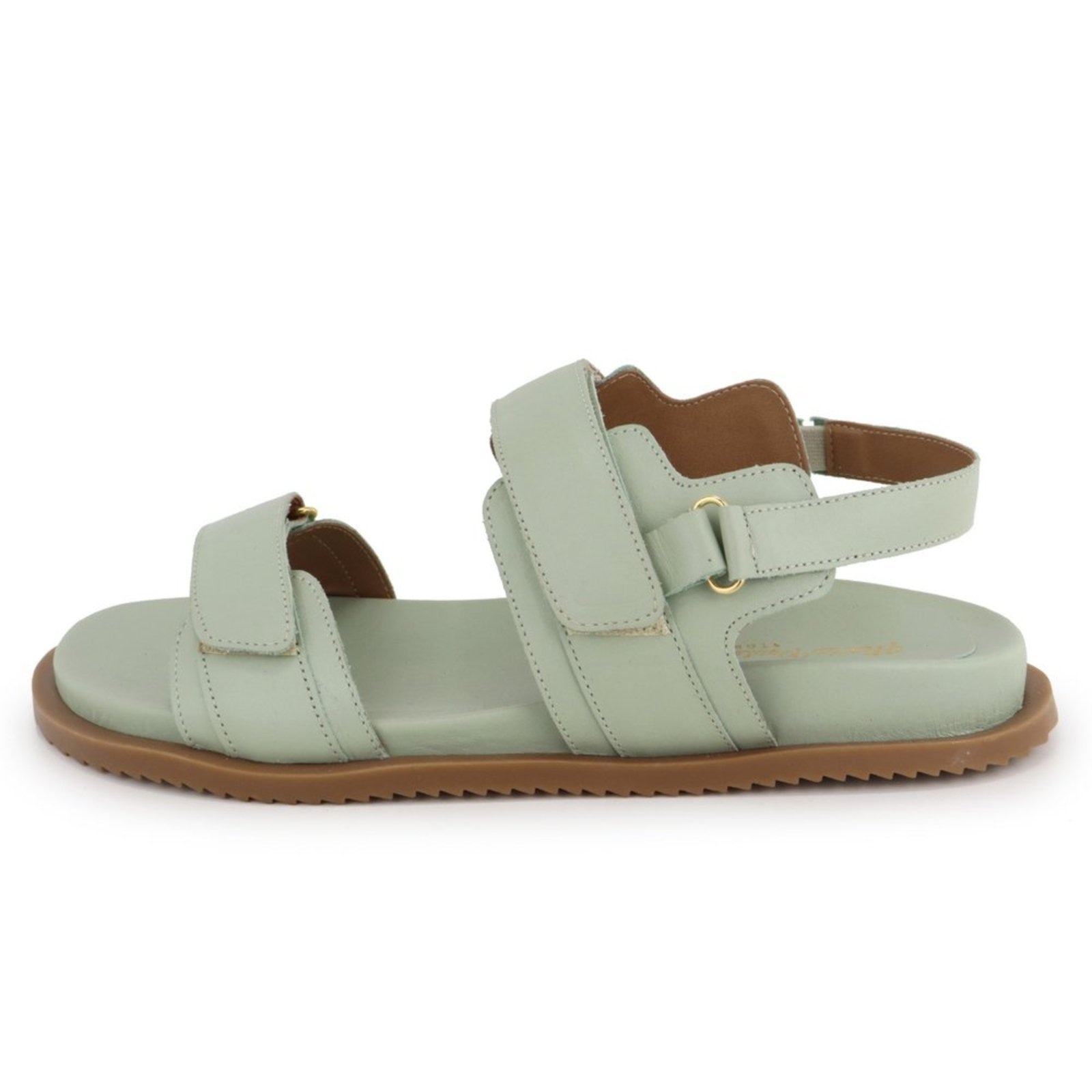 Imagem principal Sandália Papete Feminina Lacre Tratorada Flatform em Couro Maria Paula Mint MARIA PAULA verde mint