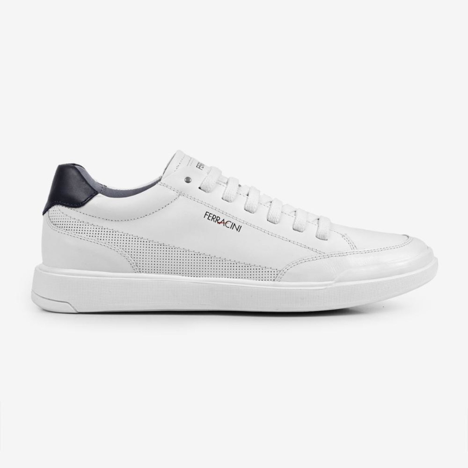 Imagem principal Sapatênis Casual Masculino Couro Ferracini Básico Dia a Dia Esportivo Original Star 1056D FERRACINI branco azul