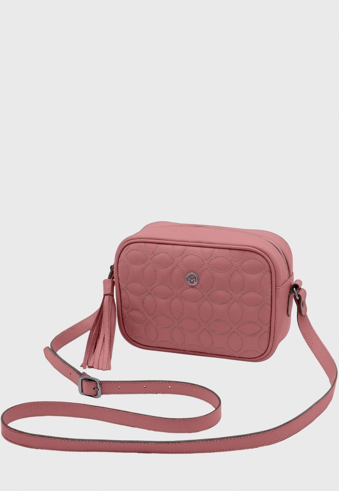 Imagem principal Bolsa Transversal Couro Mariart Gardênia Blush Mariart rosa