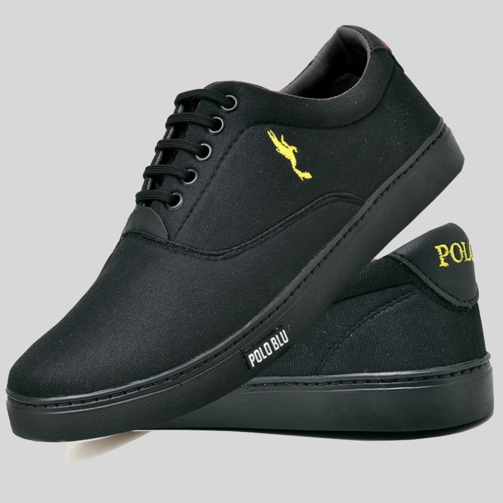 Imagem principal Sapatênis Casual Masculino Cano Baixo Polo Blu Solado Preto Polo Blu preto blu