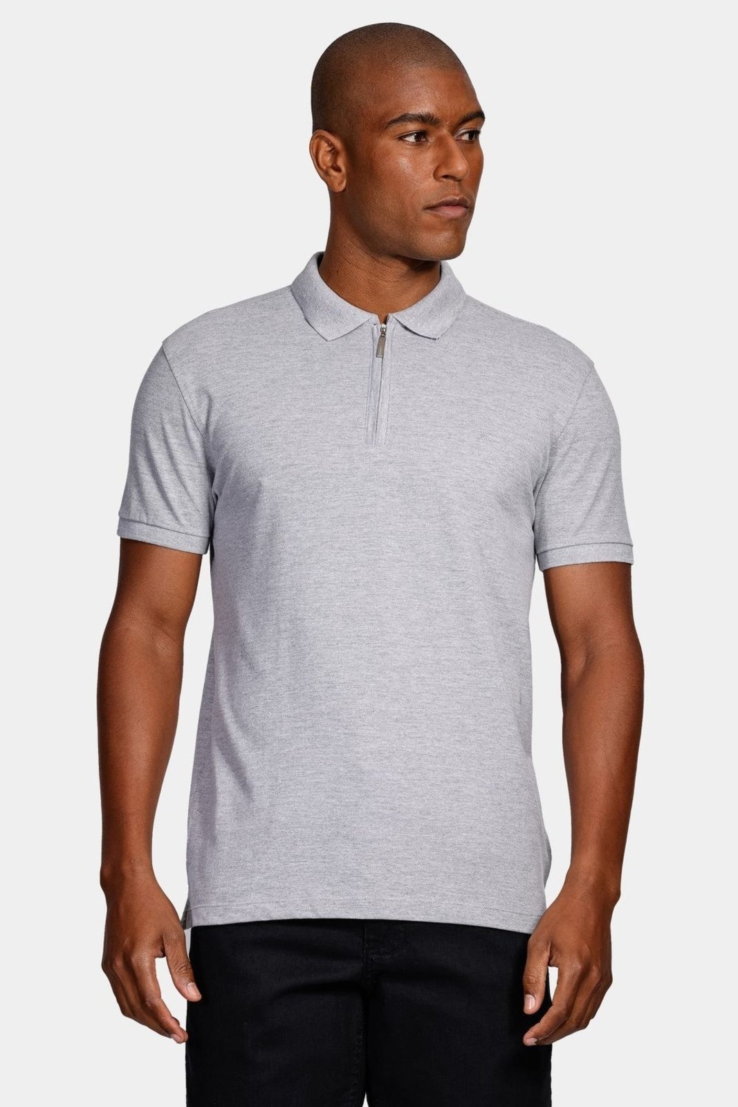 Imagem principal Polo Aramis Piquet Zíper Cinza Mescla Aramis incolor