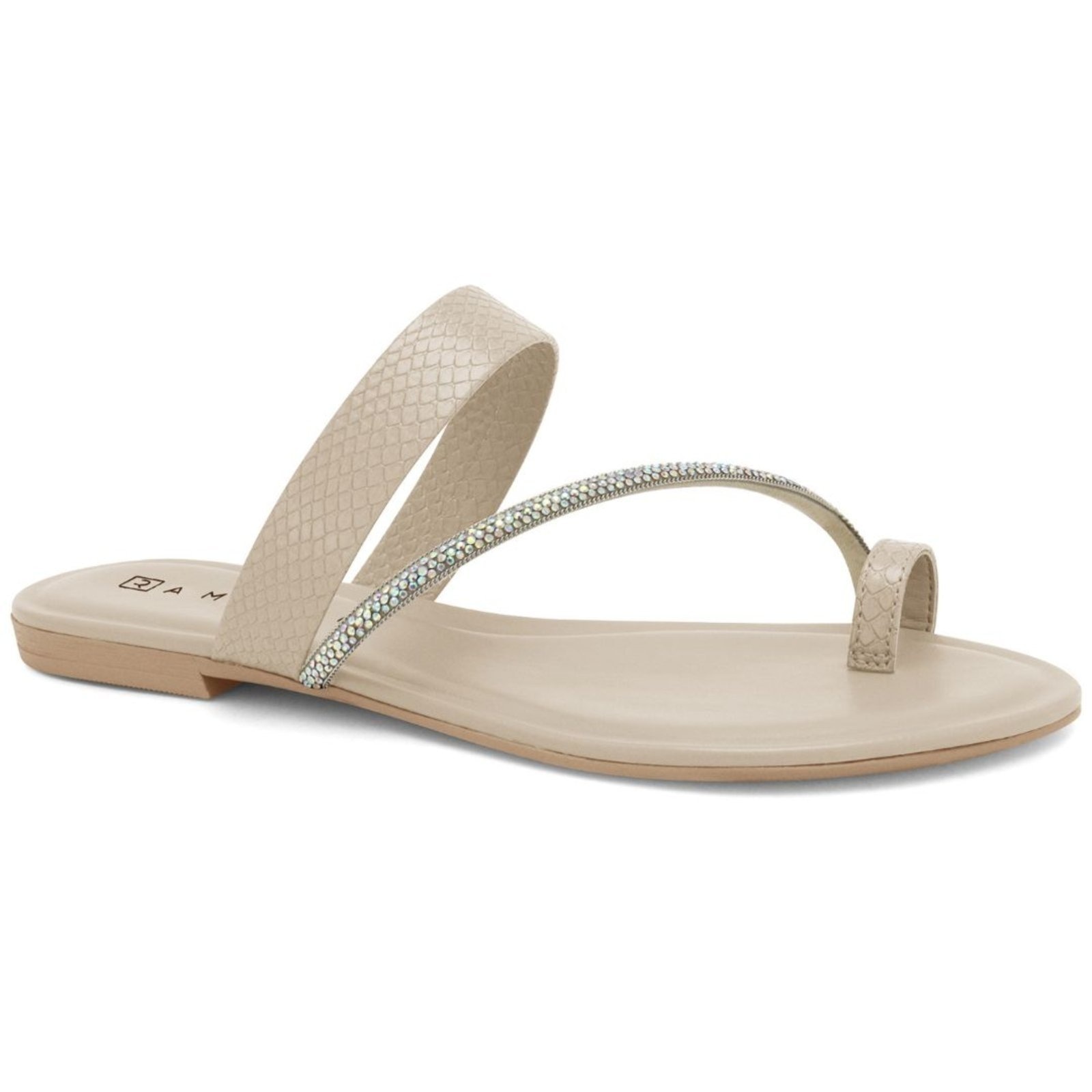 Imagem principal Sandália Rasteira Feminina Ramarim 2414202-2 RAMARIM bege