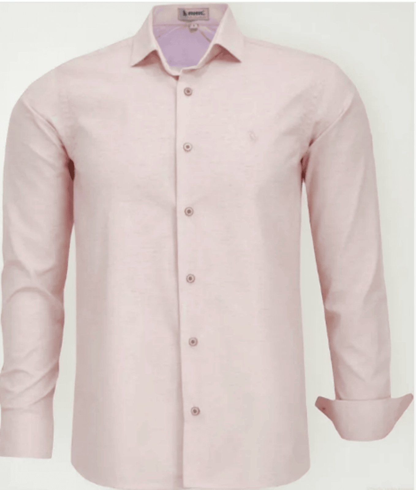 Imagem principal Camisa Amil Comfort Rootz Algodão Com Linho Macia Manga Longa Casual Luxo Rosa Amil rosê/vermelho rosa
