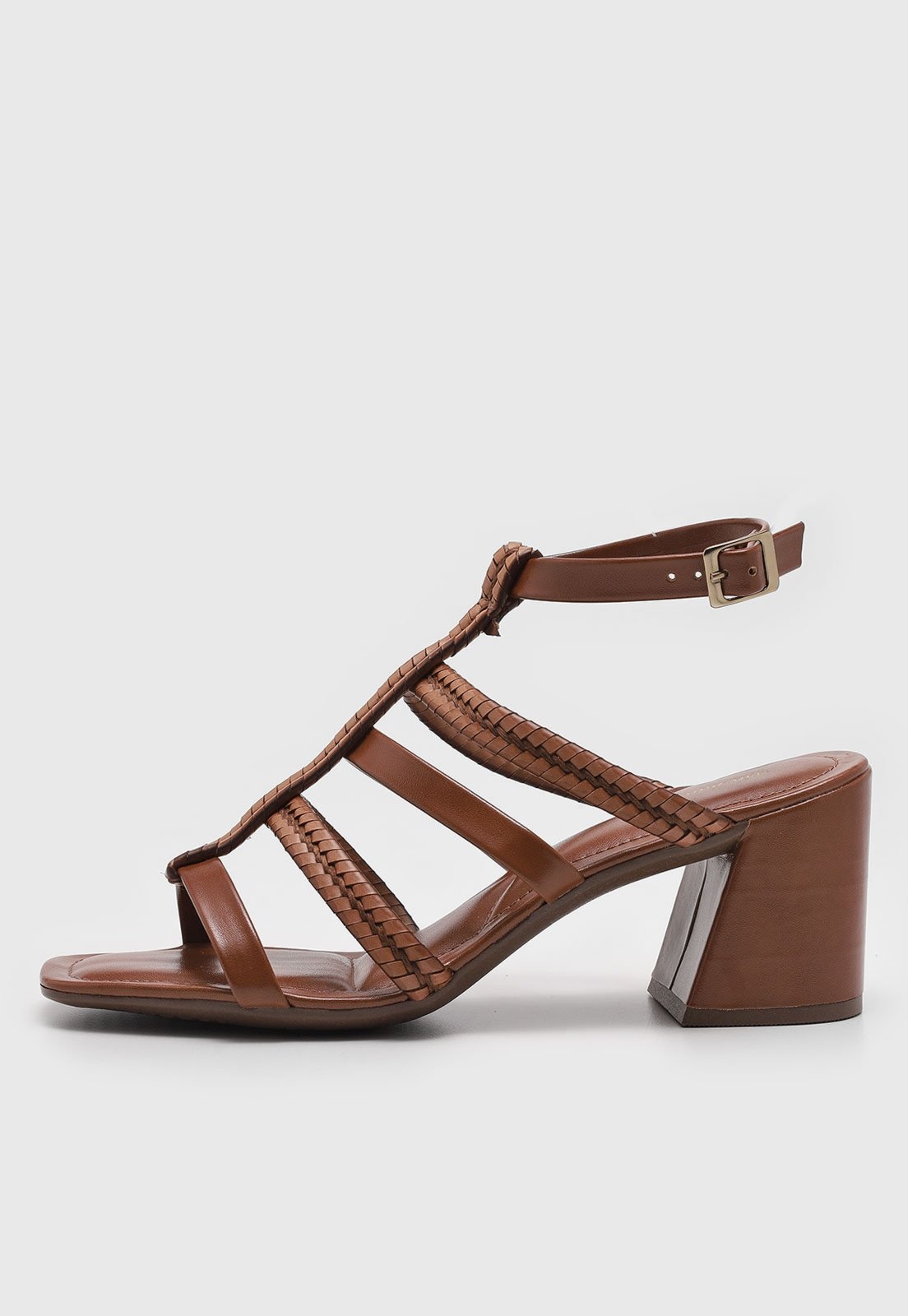 Imagem principal Sandália Via Mia Tira trançada Via Mia caramelo