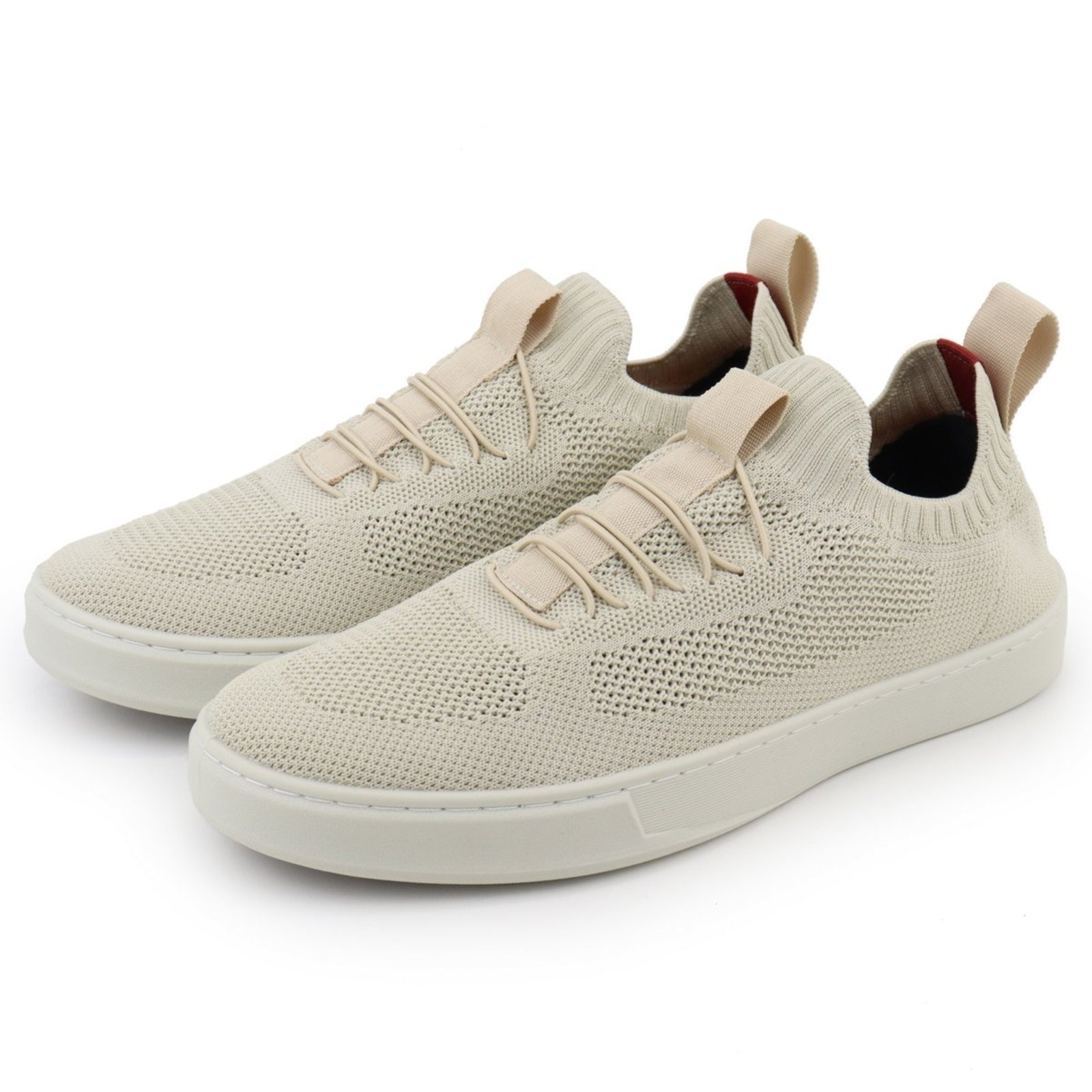 Imagem principal Sapato Masculino Casual Anna Andrade Tênis Sapatenis Slip On Knit Elástico Conforto Moda Anna Andrade bege