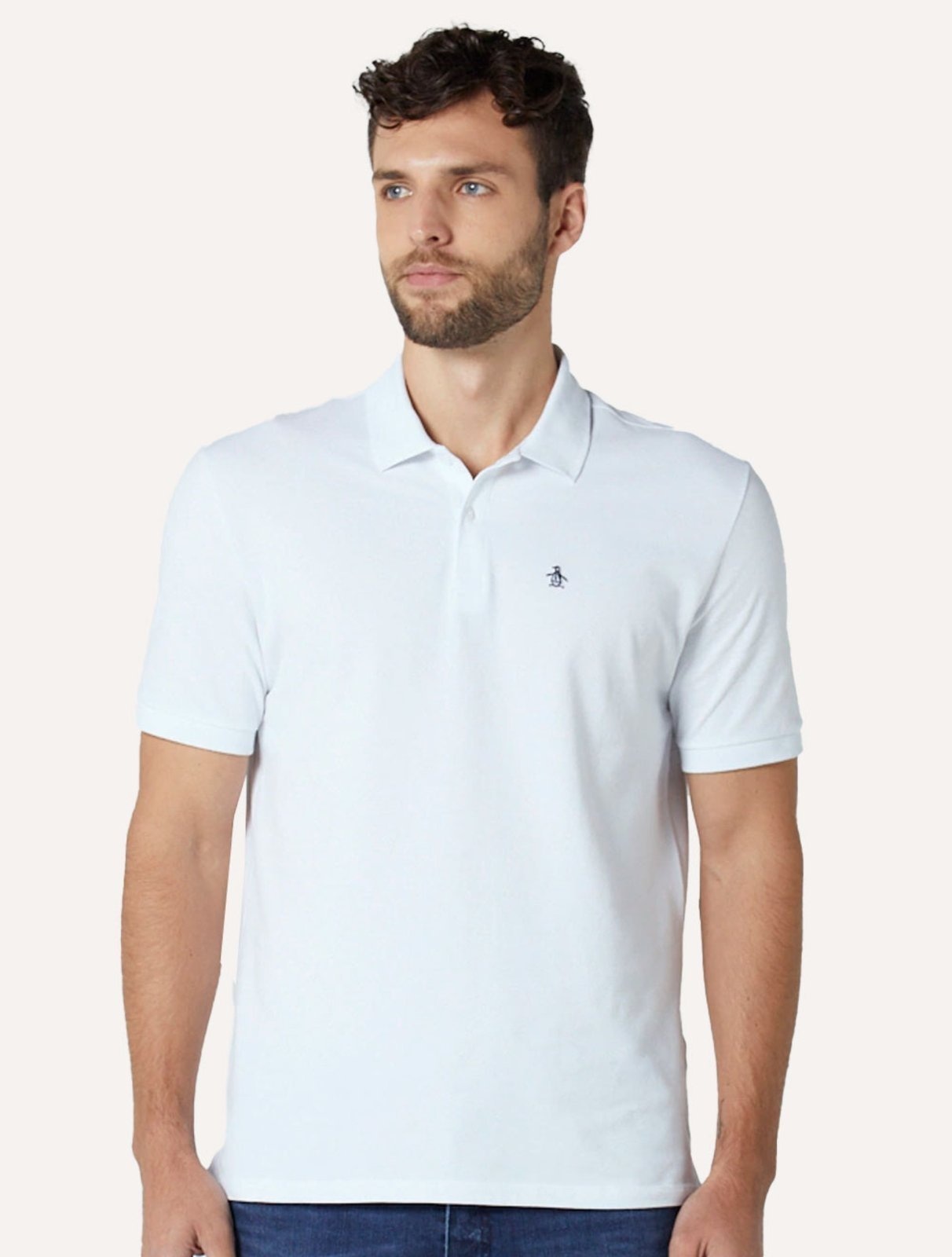 Imagem principal Polo Original Penguin Piquet OPKB00050 Branca Penguin branco