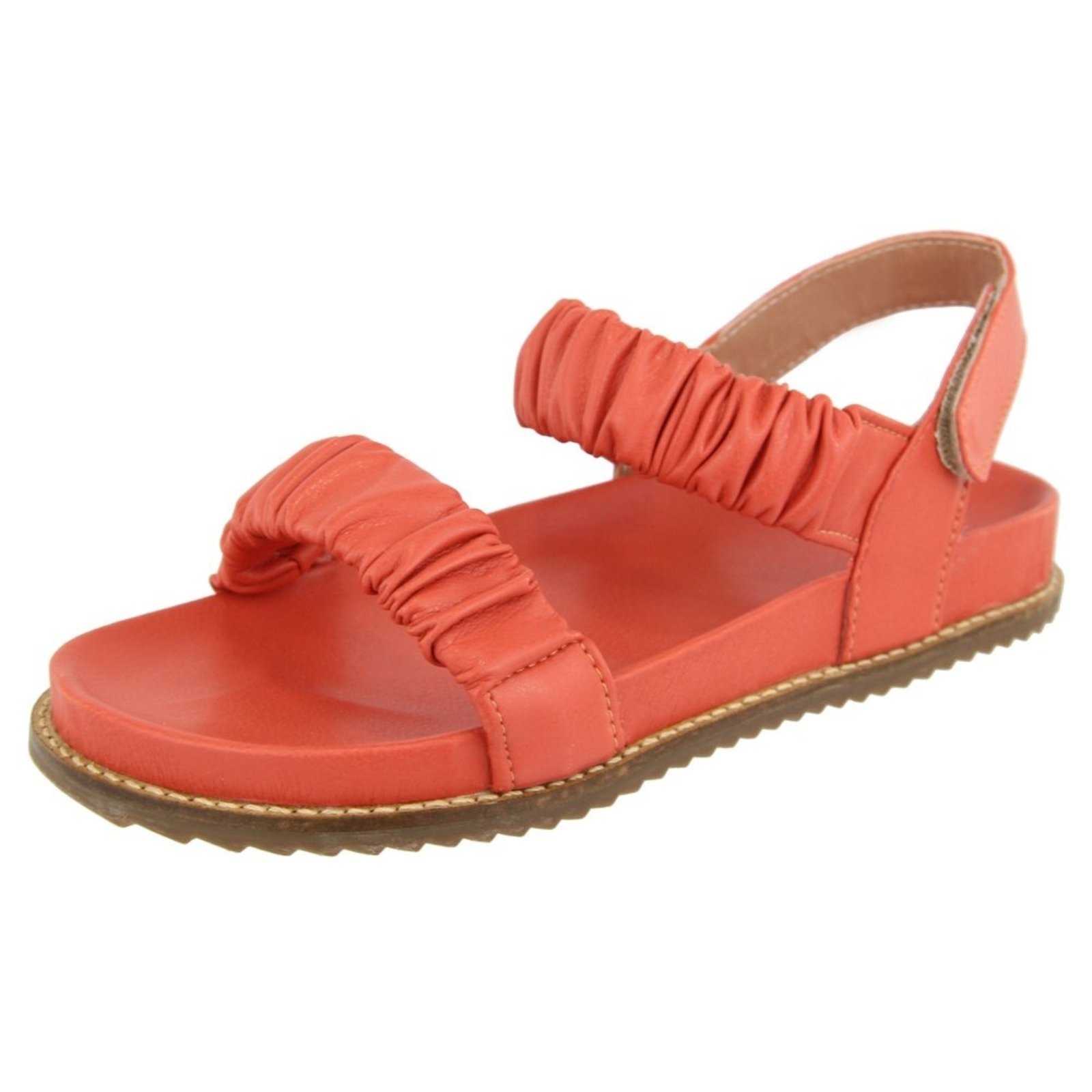 Imagem principal Papete Rasteira Sandalia Flat Ocre TELLINI STORE laranja ocre