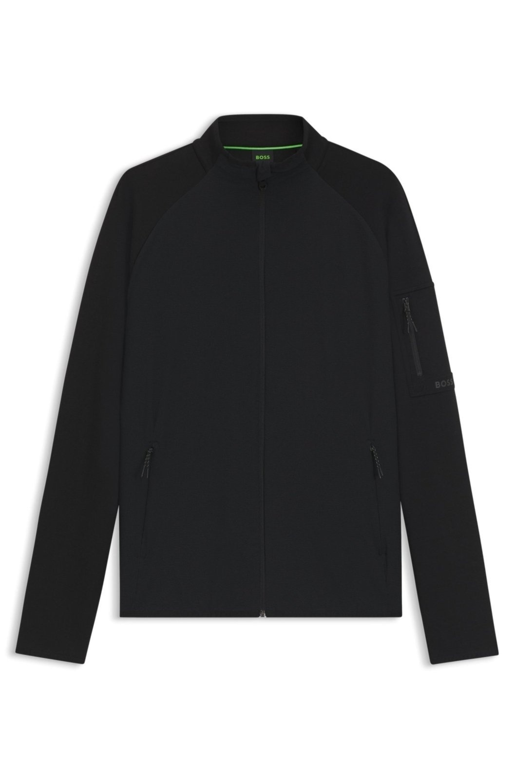 Imagem principal Moletom Com Fecho De Ajuste Regular Com Detalhes Decorativos Boss preto