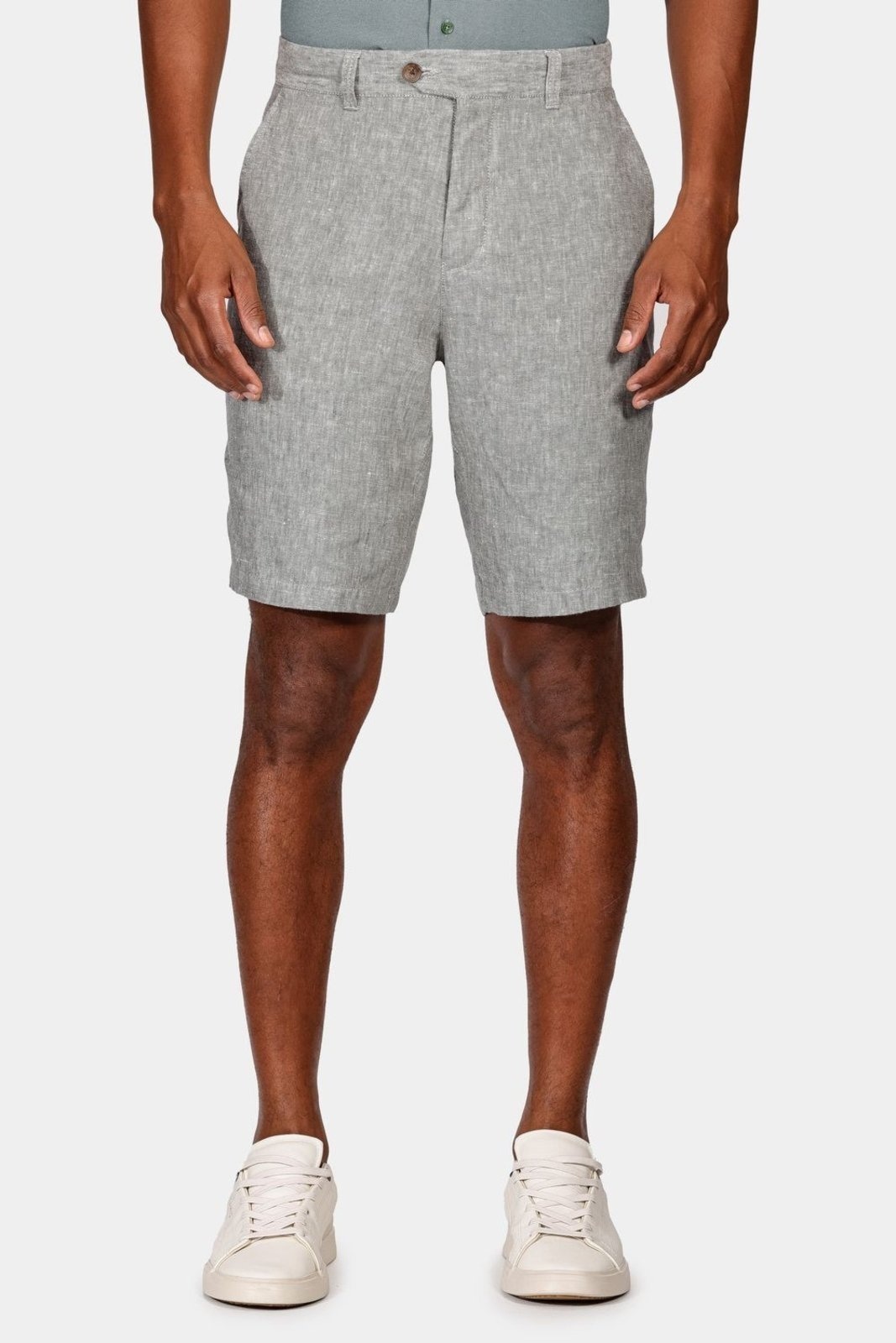 Imagem principal Bermuda Aramis Resort Linho Com Bolso Verde Folha Seca Aramis incolor verde