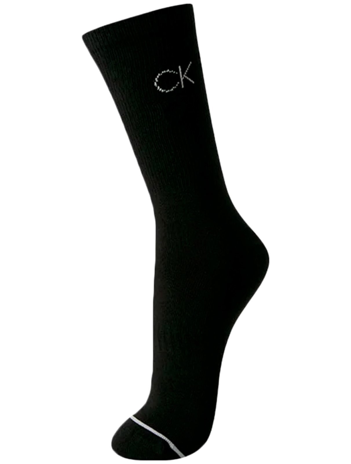 Imagem principal Meia Calvin Klein Esportiva Cano Longo Preta 1UN Calvin Klein preto