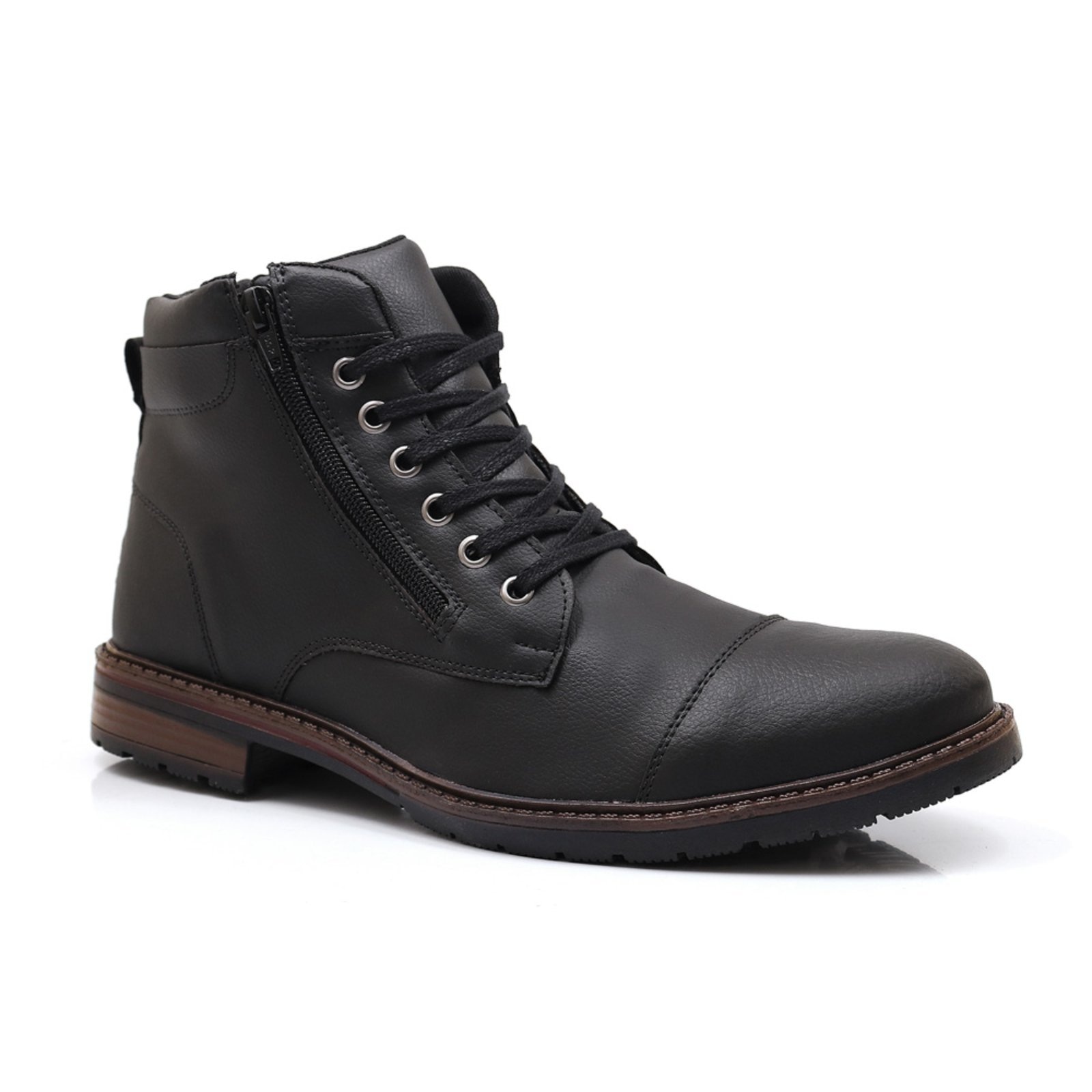 Imagem principal Bota Coturno Masculino Captain Casual Zíper Lavini Shoes preto